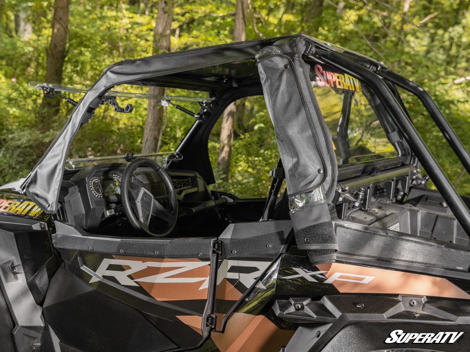 SuperATV Polaris RZR 900 Primal Soft Cab Enclosure Upper Doors - Image 6
