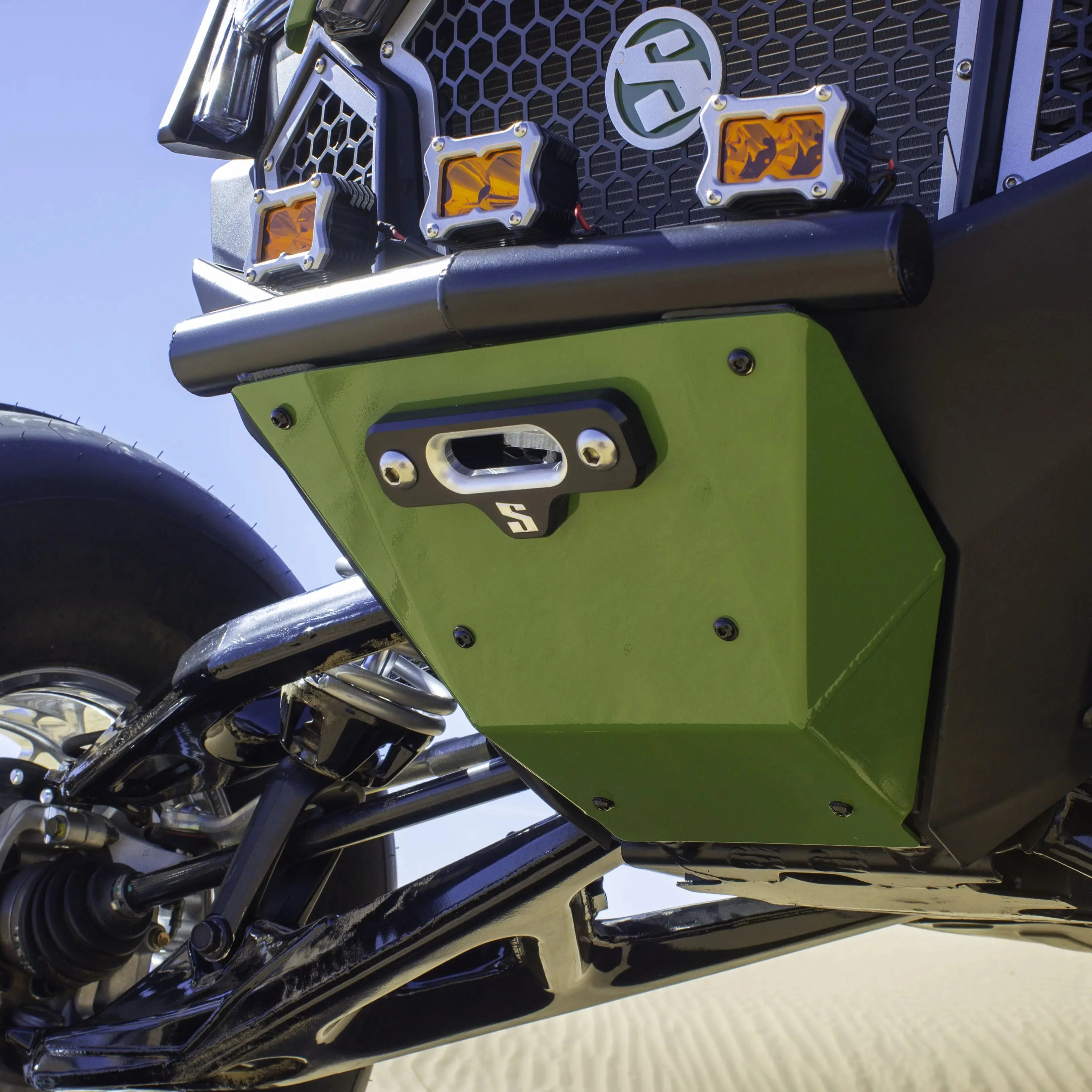 SDR Motorsports Single Tube Front Bumper with Winch Mount for Polaris RZR Pro R / Pro S / Turbo R - Image 10