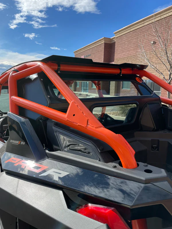 Dirt Warrior Polaris RZR Pro R 2022+ Rear Glass Windshield with Vents | DOT Safety Glass & Aluminum Frame - Image 3