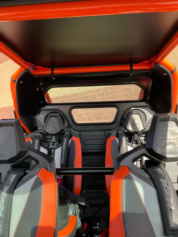 Dirt Warrior Polaris RZR Pro R 2022+ Rear Glass Windshield with Vents | DOT Safety Glass & Aluminum Frame - Image 4