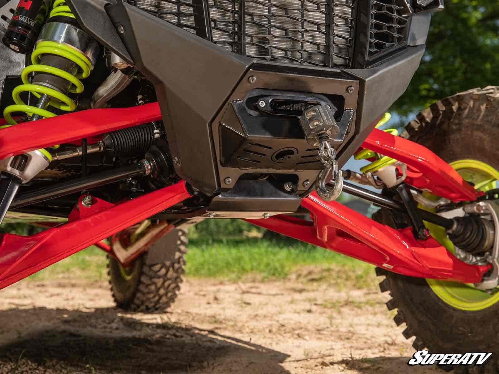 SuperATV Polaris RZR Pro R Winch Mounting Plate - Image 5