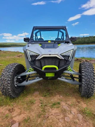 Dirt Warrior Polaris RZR Pro Turbo R 2022+ Front Glass Windshield with Vents | DOT Safety Glass & Aluminum Frame - Image 3