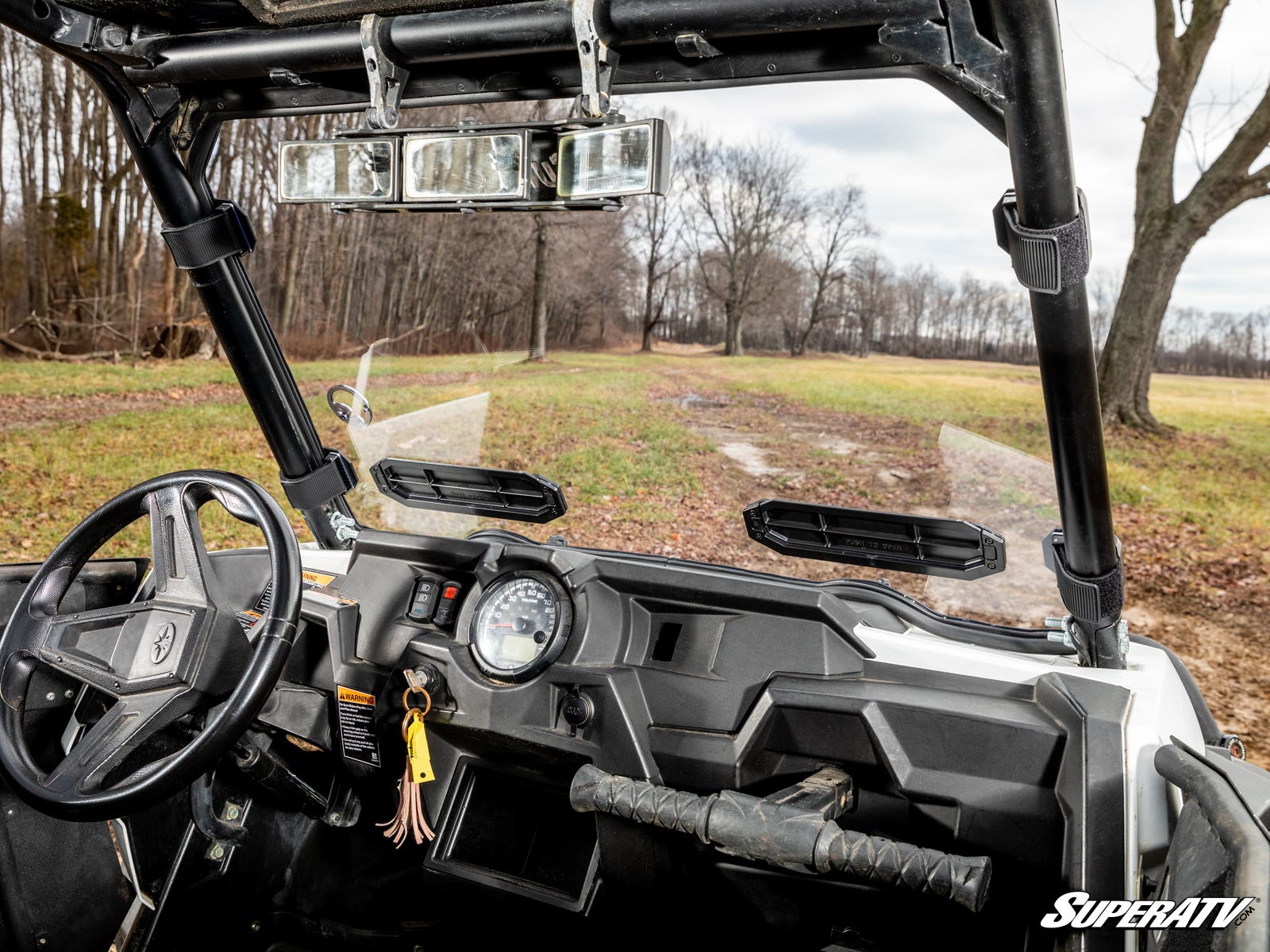 SuperATV Polaris RZR S 1000 Vented Windshield—Scratch-Resistant - Image 4