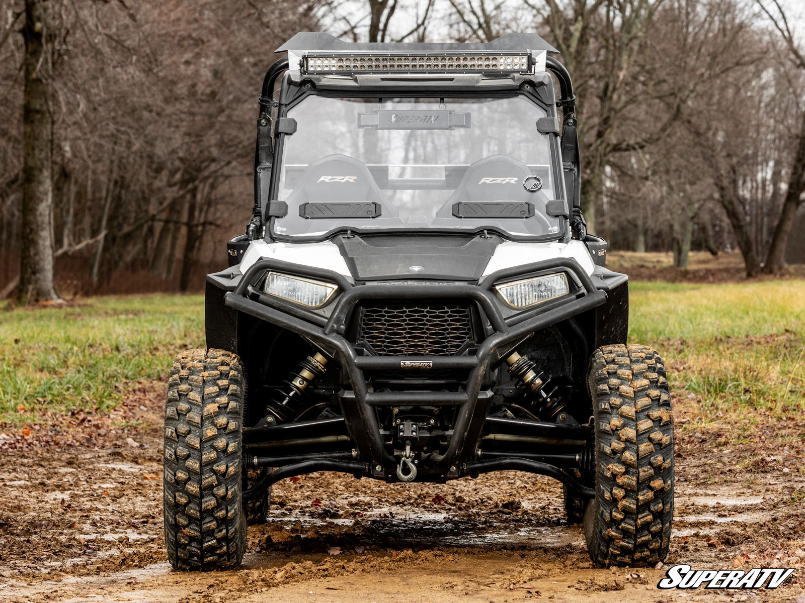 SuperATV Polaris RZR S 1000 Vented Windshield—Scratch-Resistant - Image 9