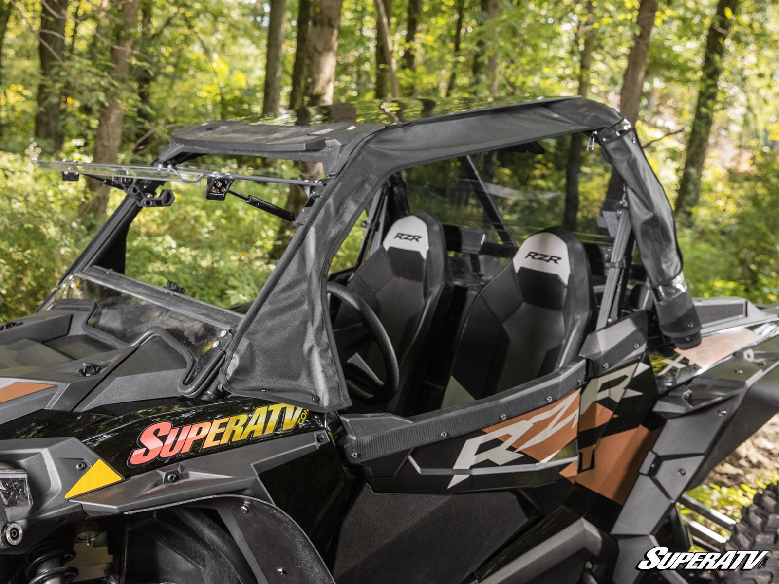 SuperATV Polaris RZR S 900 Primal Soft Cab Enclosure Upper Doors - Image 8
