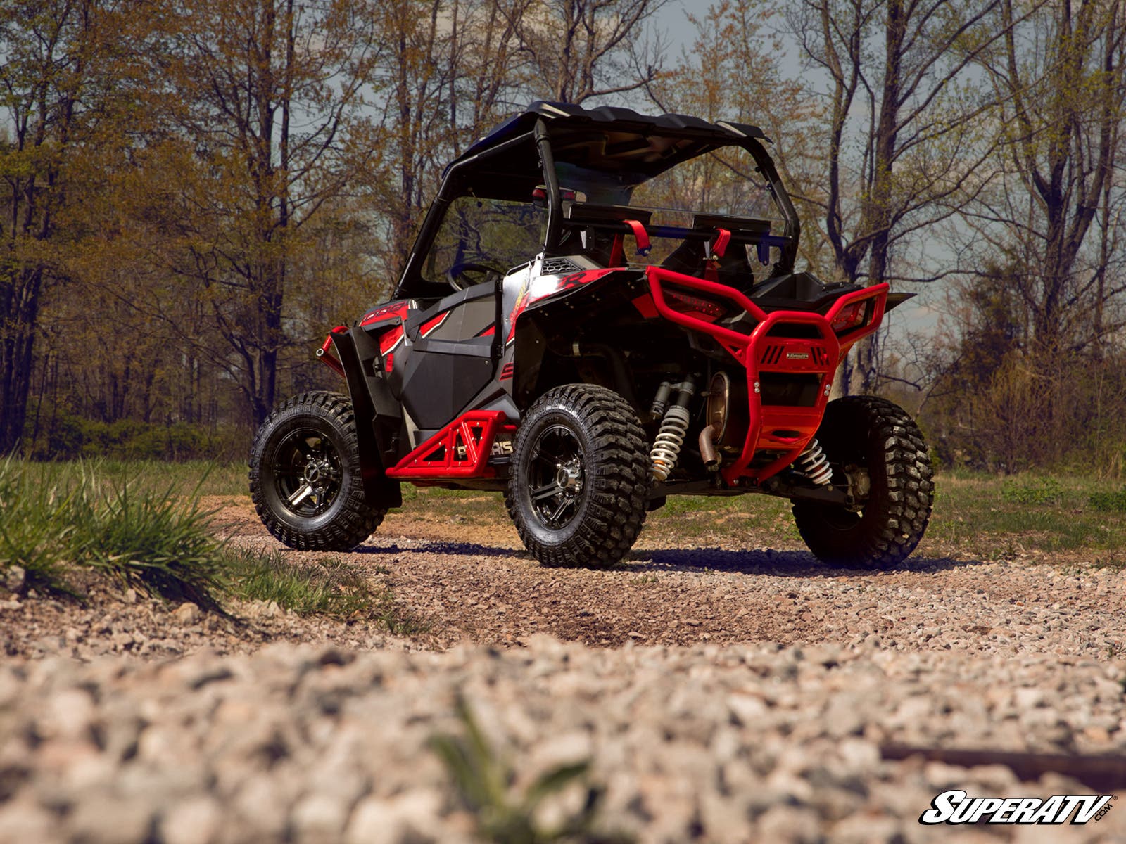 SuperATV Polaris RZR Trail 900 Heavy-Duty Tube Rock Sliders - Image 2