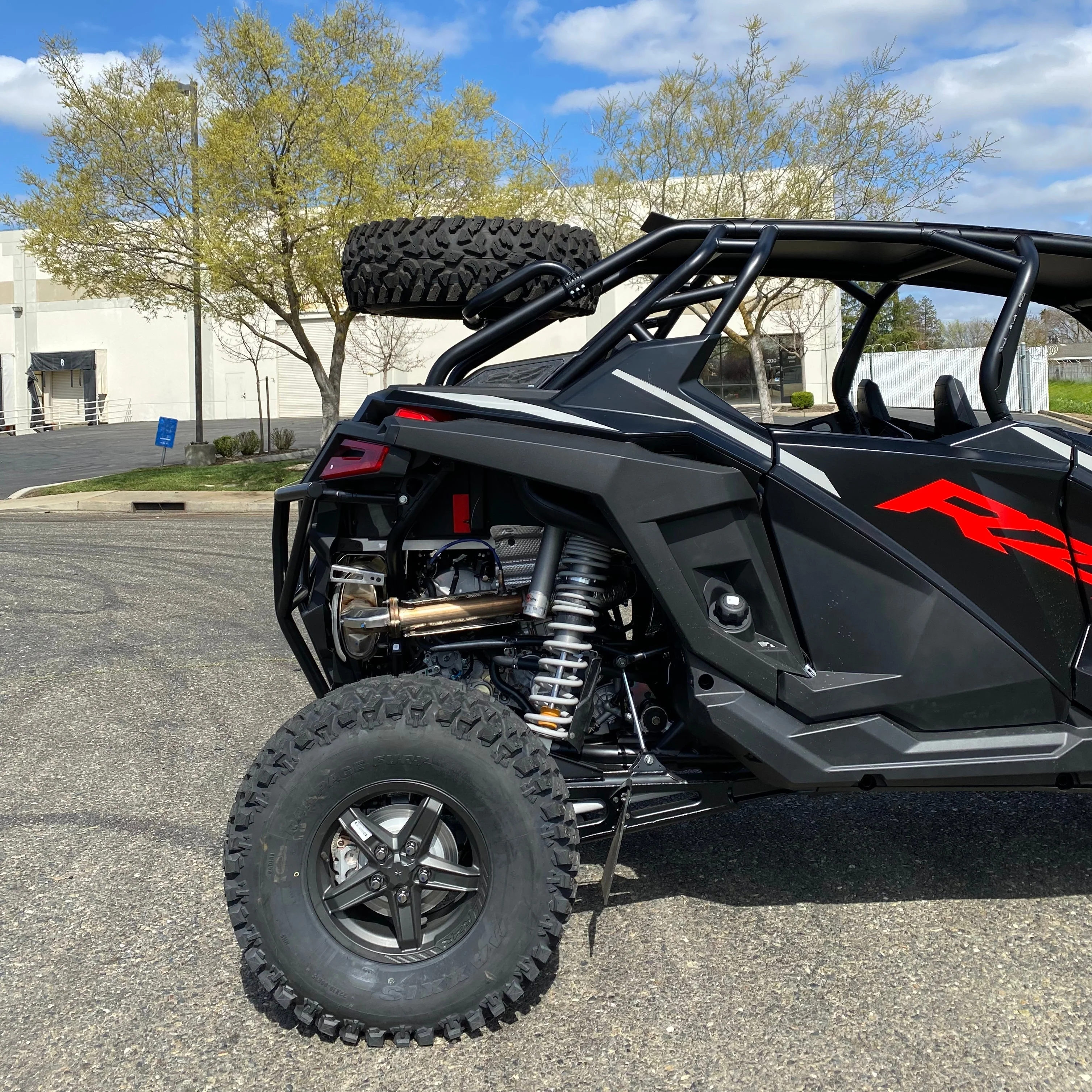 Polaris RZR Turbo R 4 / Pro S 4 Dual Clamp Spare Tire Mount - Image 3