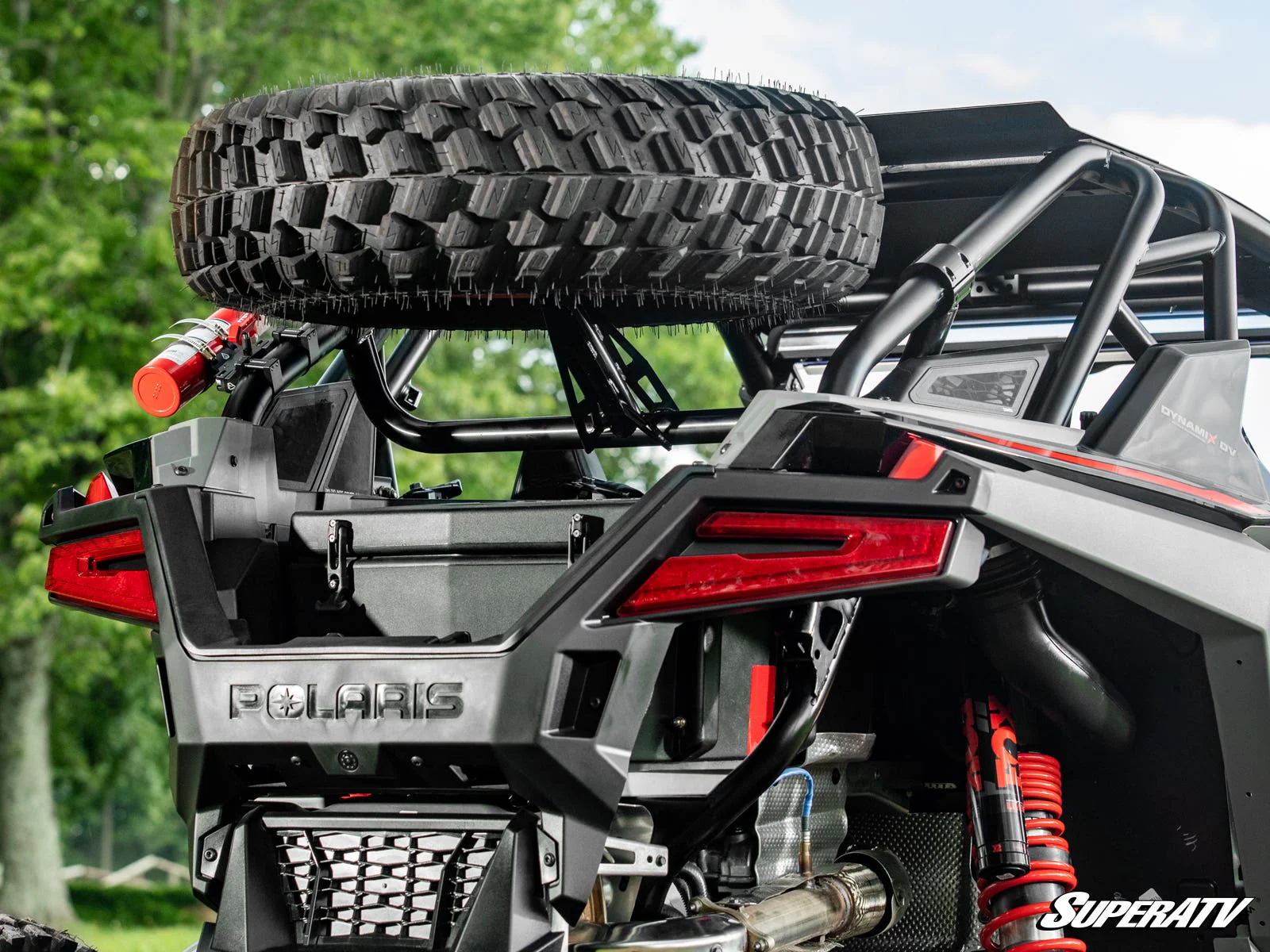 SuperATV Polaris RZR Turbo R Spare Tire Carrier - Image 3