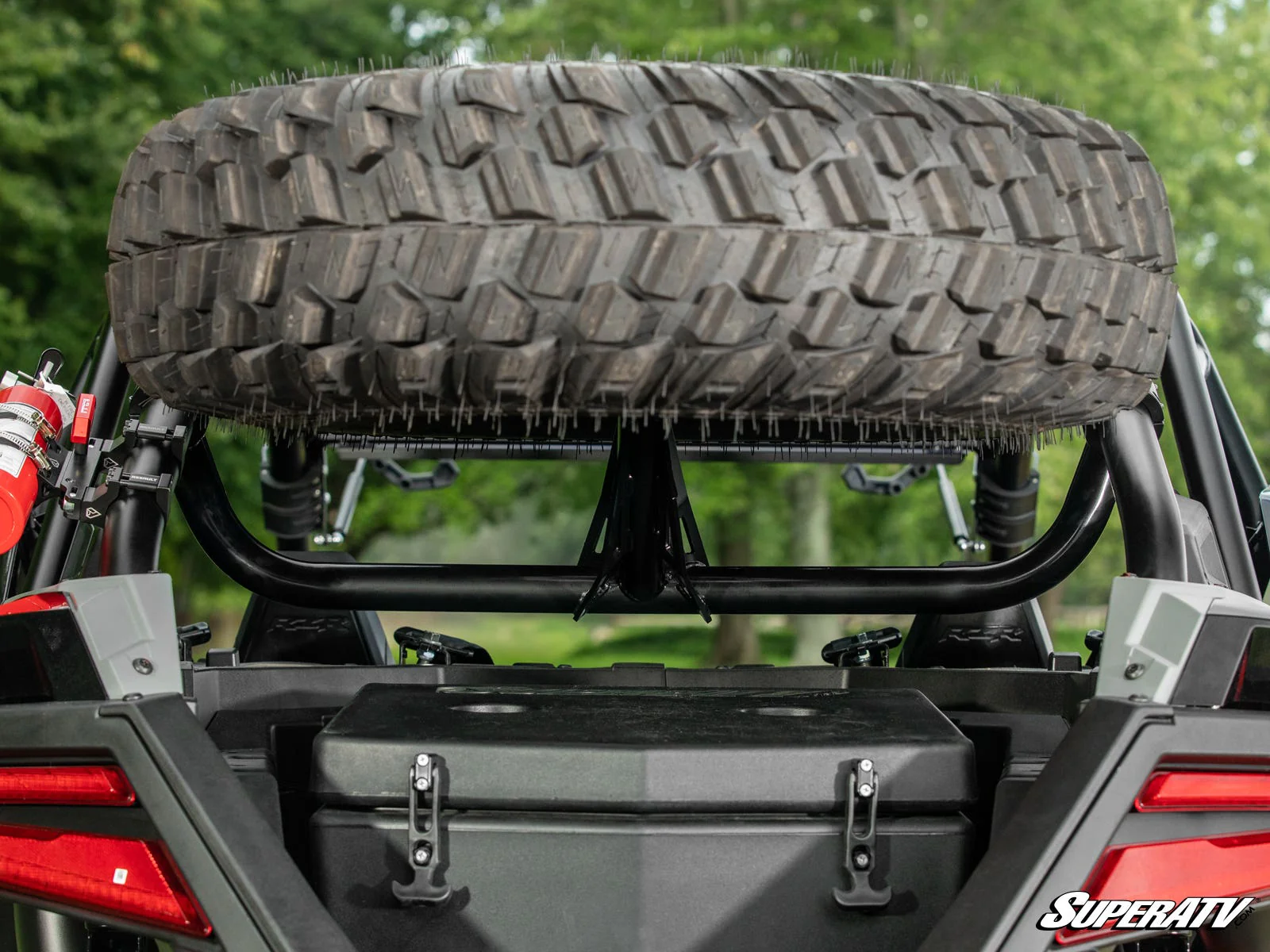 SuperATV Polaris RZR Turbo R Spare Tire Carrier - Image 4