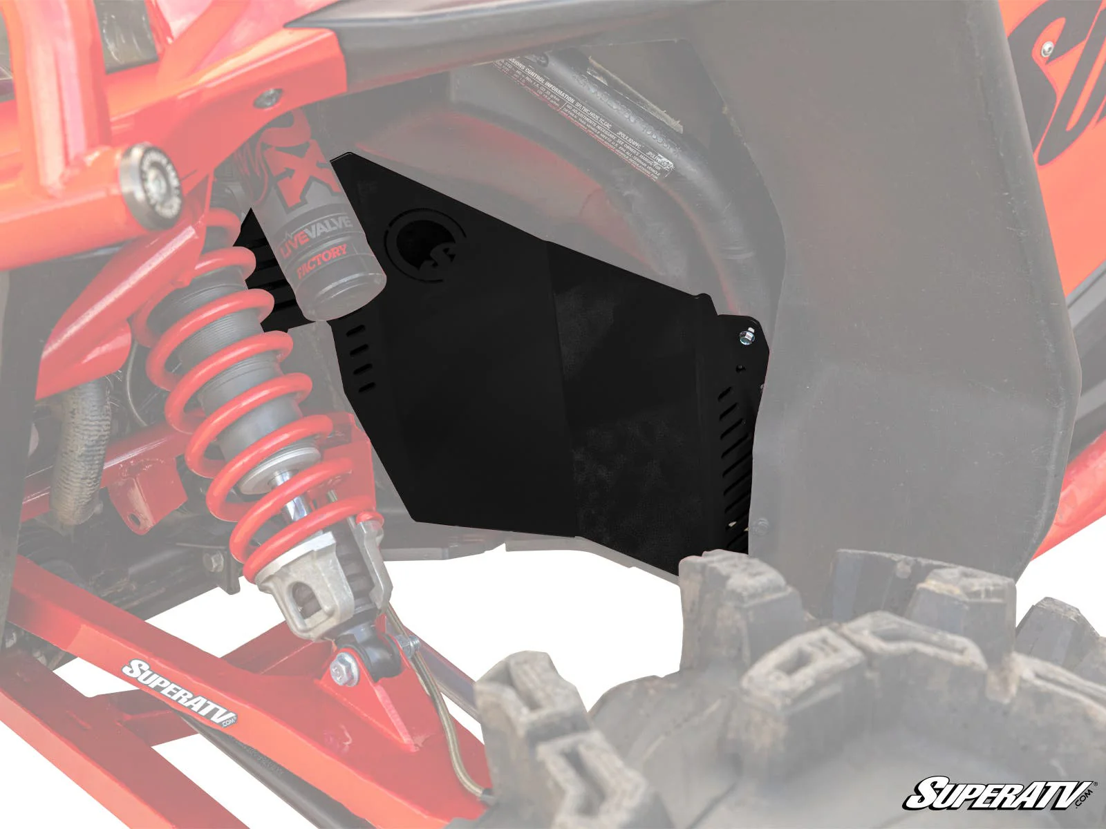 SuperATV Polaris RZR Turbo S Inner Fender Guards