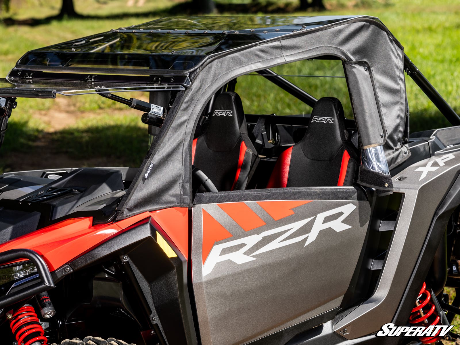 SuperATV Polaris RZR XP Primal Soft Cab Enclosure Upper Doors - Image 8