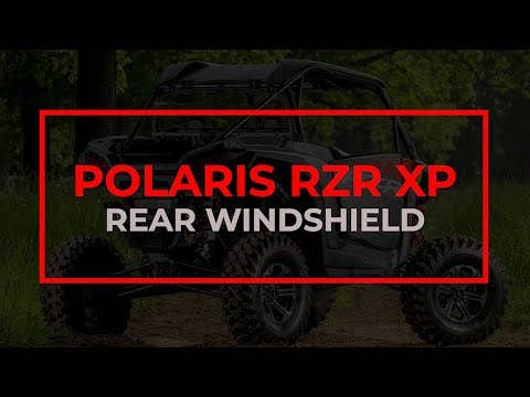 SuperATV Polaris RZR XP Rear Vented Windshield - Image 10