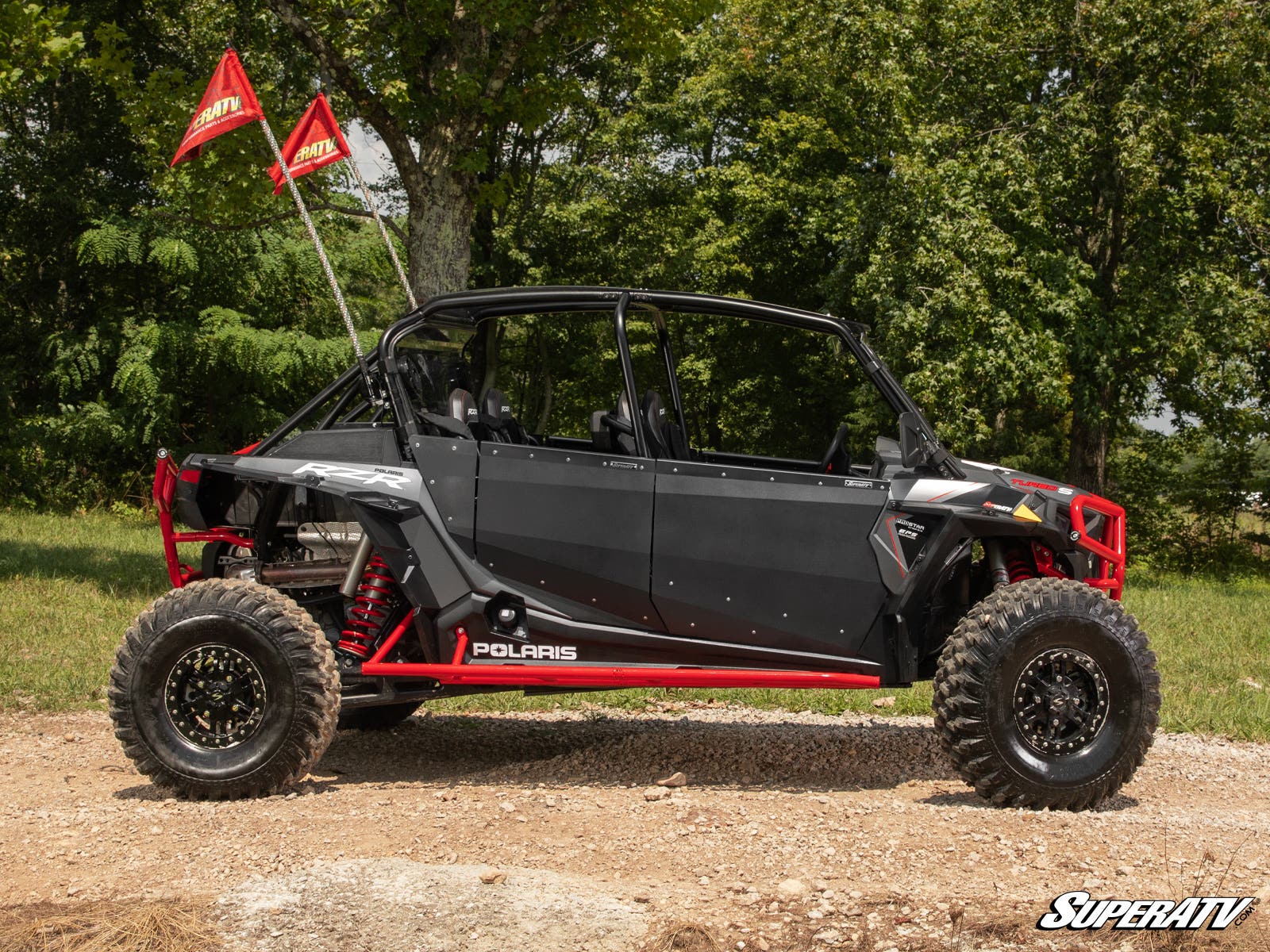 SuperATV Polaris RZR XP Turbo S Aluminum Doors - Image 3