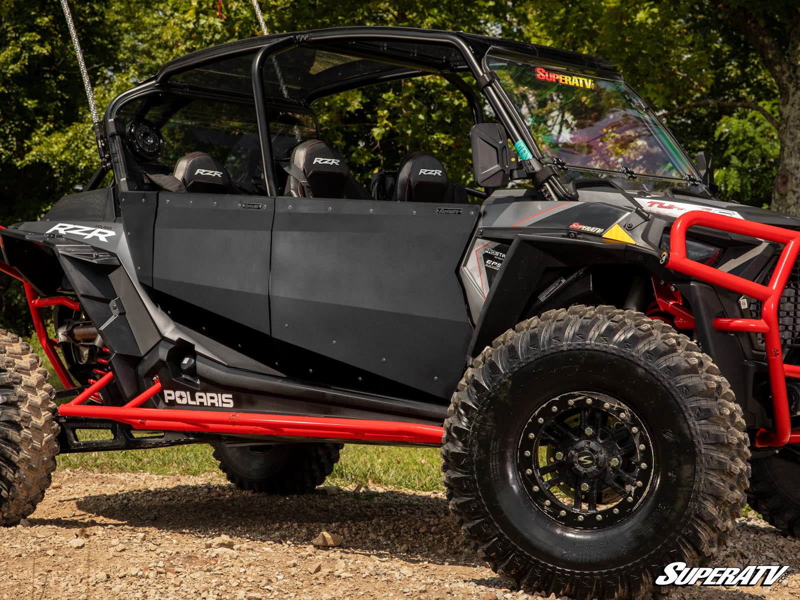 SuperATV Polaris RZR XP Turbo S Aluminum Doors - Image 4