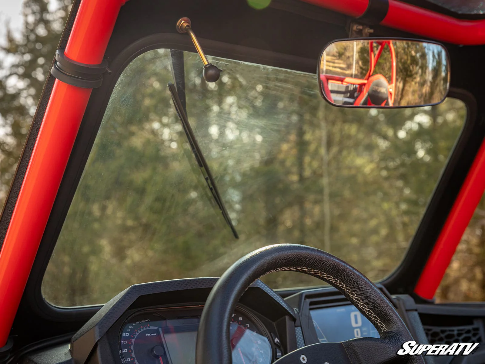 SuperATV Polaris RZR XP Turbo S Glass Windshield - Image 5