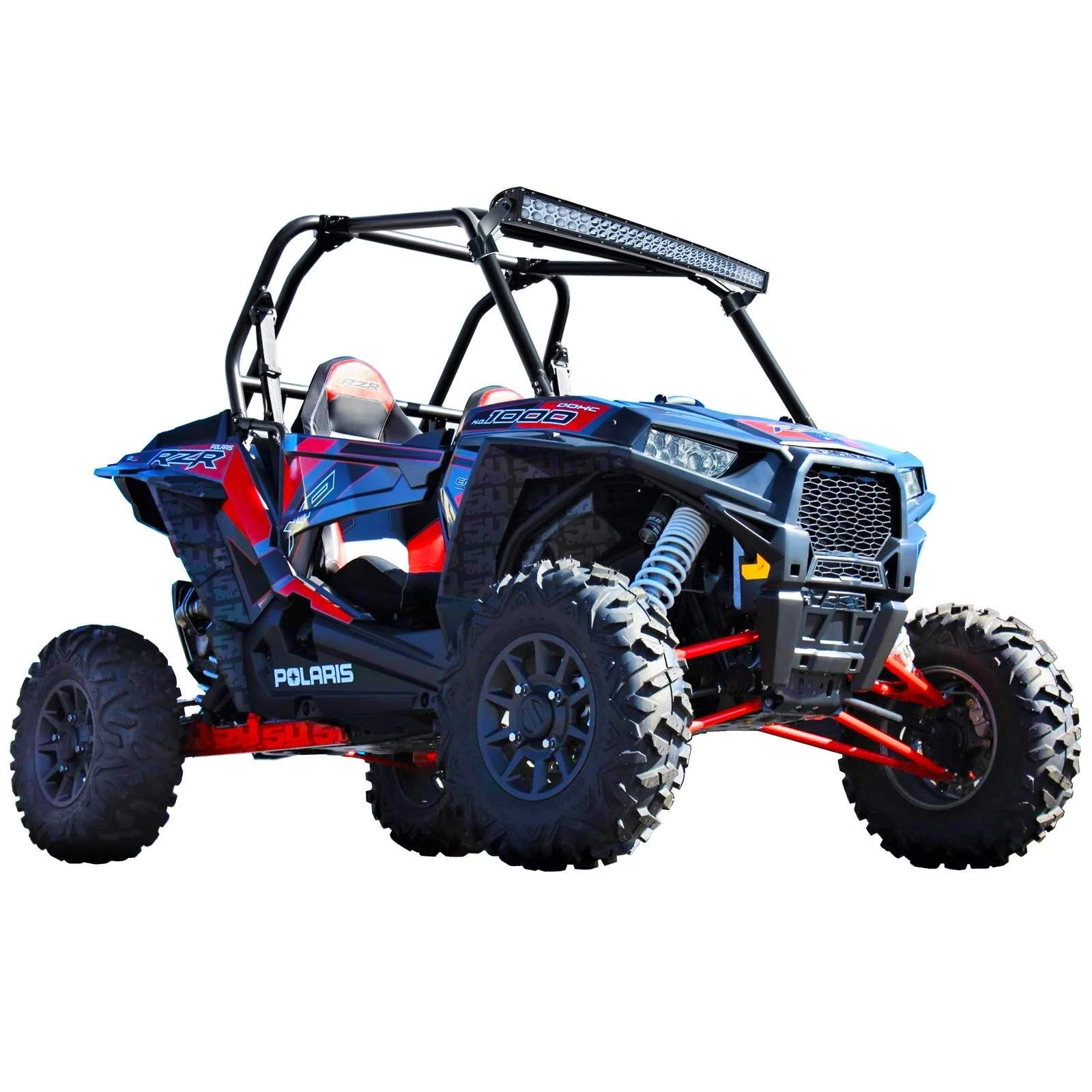 Polaris RZR XP1000 & S900 40" Radius Light Bar Brow Mount Brackets - 1/8" Steel + Lifetime Warranty (2014+) - Image 2