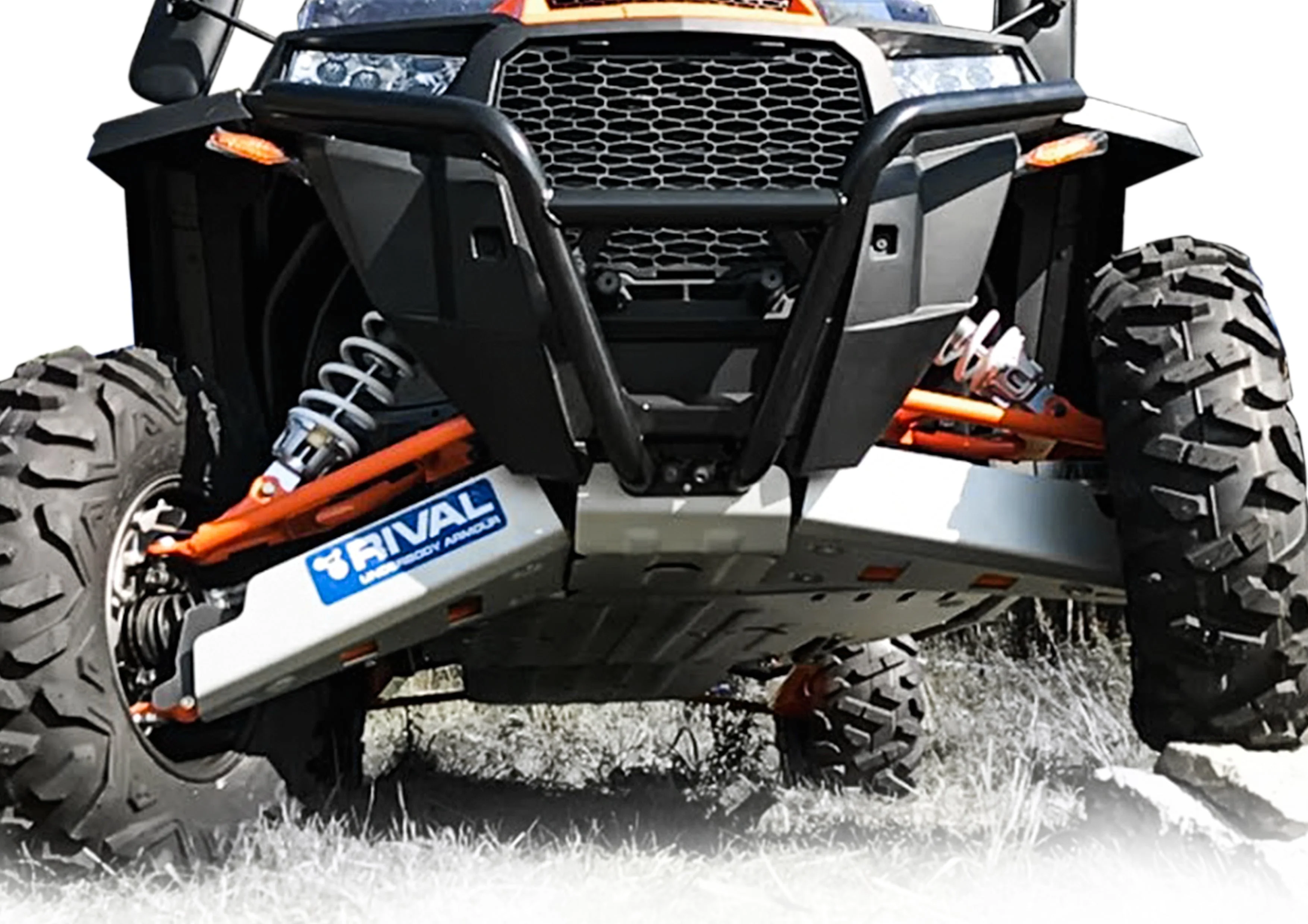 Polaris RZR XP1000/TURBO/41000/4 TURBO Alloy Central Skid Plate - Image 2