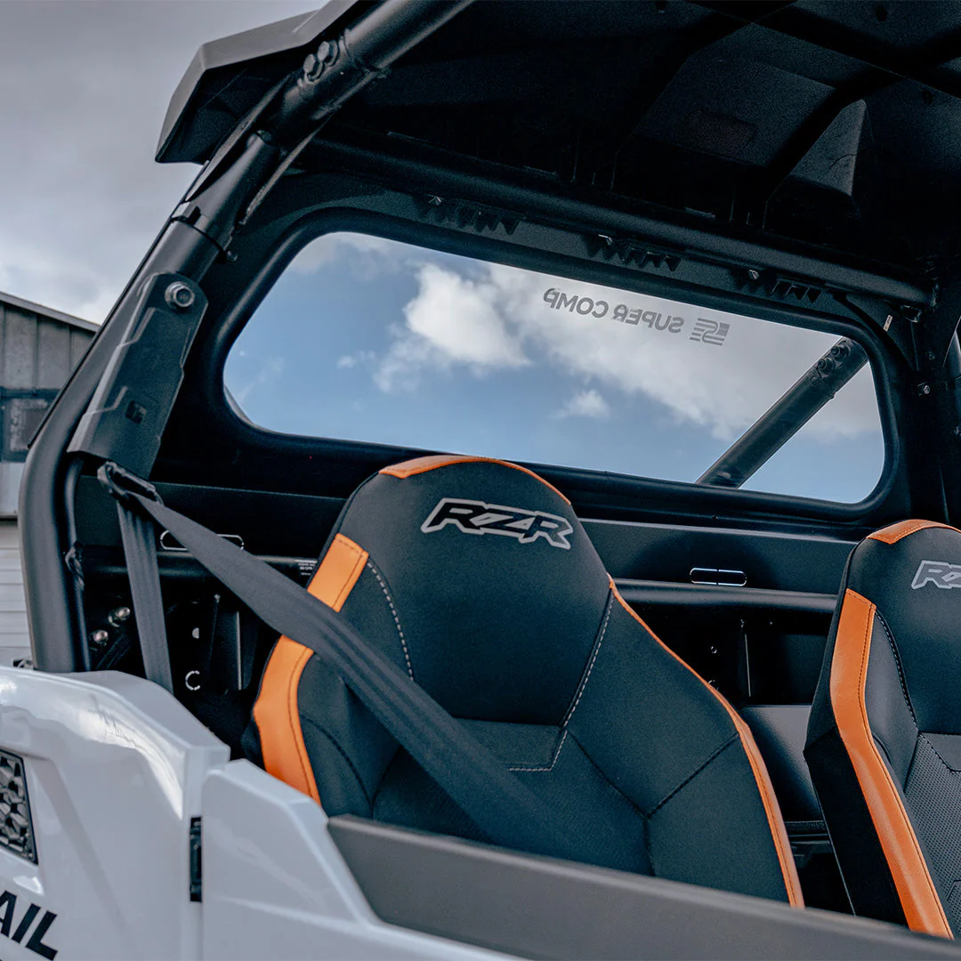 Polaris RZR Trail 900 Tinted Rear Windshield - Impact-Resistant + UV Protection (2021-2025) - Image 4
