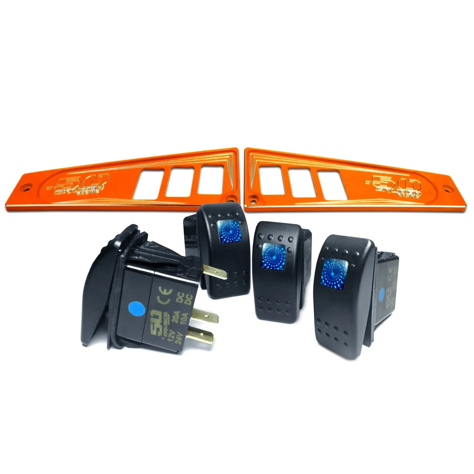 Polaris RZR XP1000 Ride Command 6-Switch CNC Billet Dash Panel - Multiple Colors + Optional Switches (2017+) - Image 101