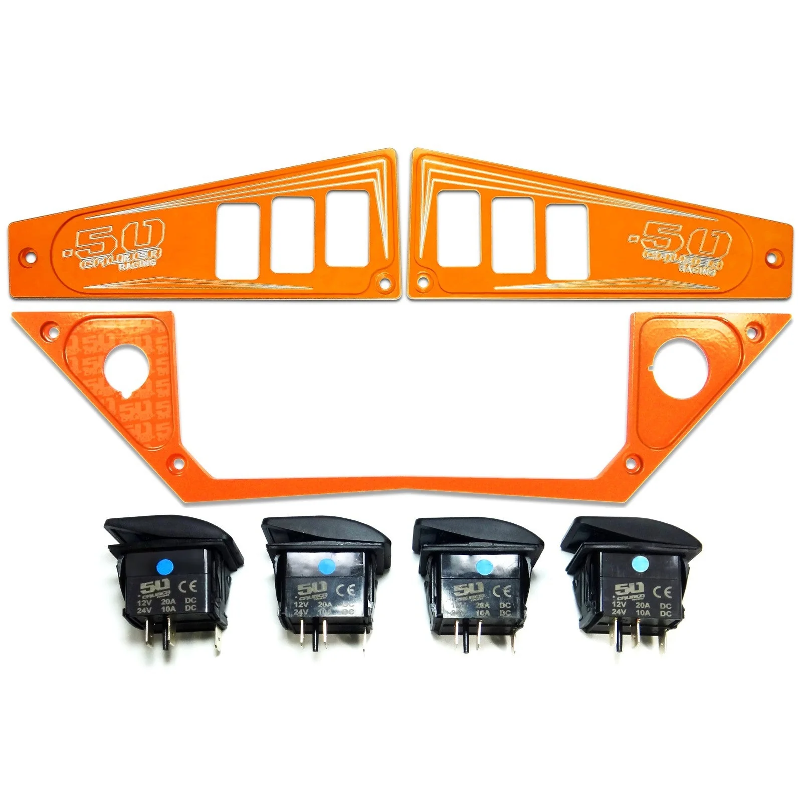 Polaris RZR XP1000 Ride Command 6-Switch CNC Billet Dash Panel - Multiple Colors + Optional Switches (2017+) - Image 151