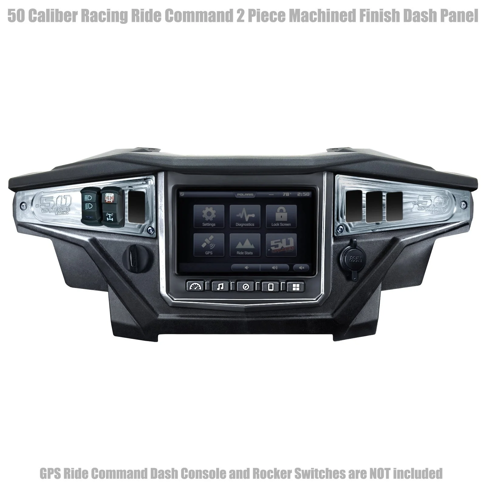 Polaris RZR XP1000 Ride Command 6-Switch CNC Billet Dash Panel - Multiple Colors + Optional Switches (2017+) - Image 22
