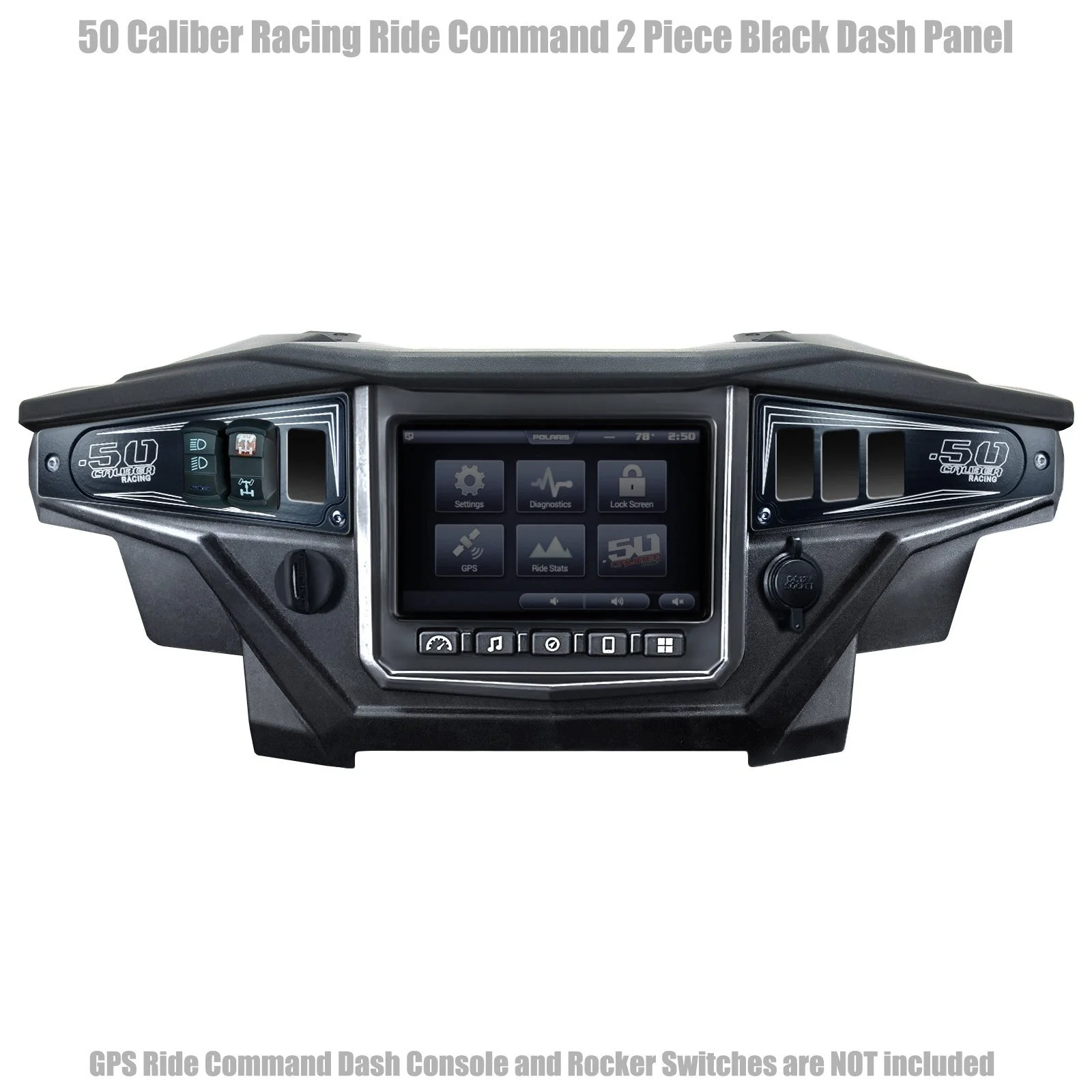Polaris RZR XP1000 Ride Command 6-Switch CNC Billet Dash Panel - Multiple Colors + Optional Switches (2017+) - Image 23