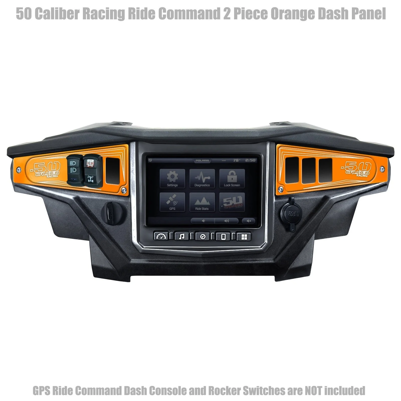 Polaris RZR XP1000 Ride Command 6-Switch CNC Billet Dash Panel - Multiple Colors + Optional Switches (2017+) - Image 26