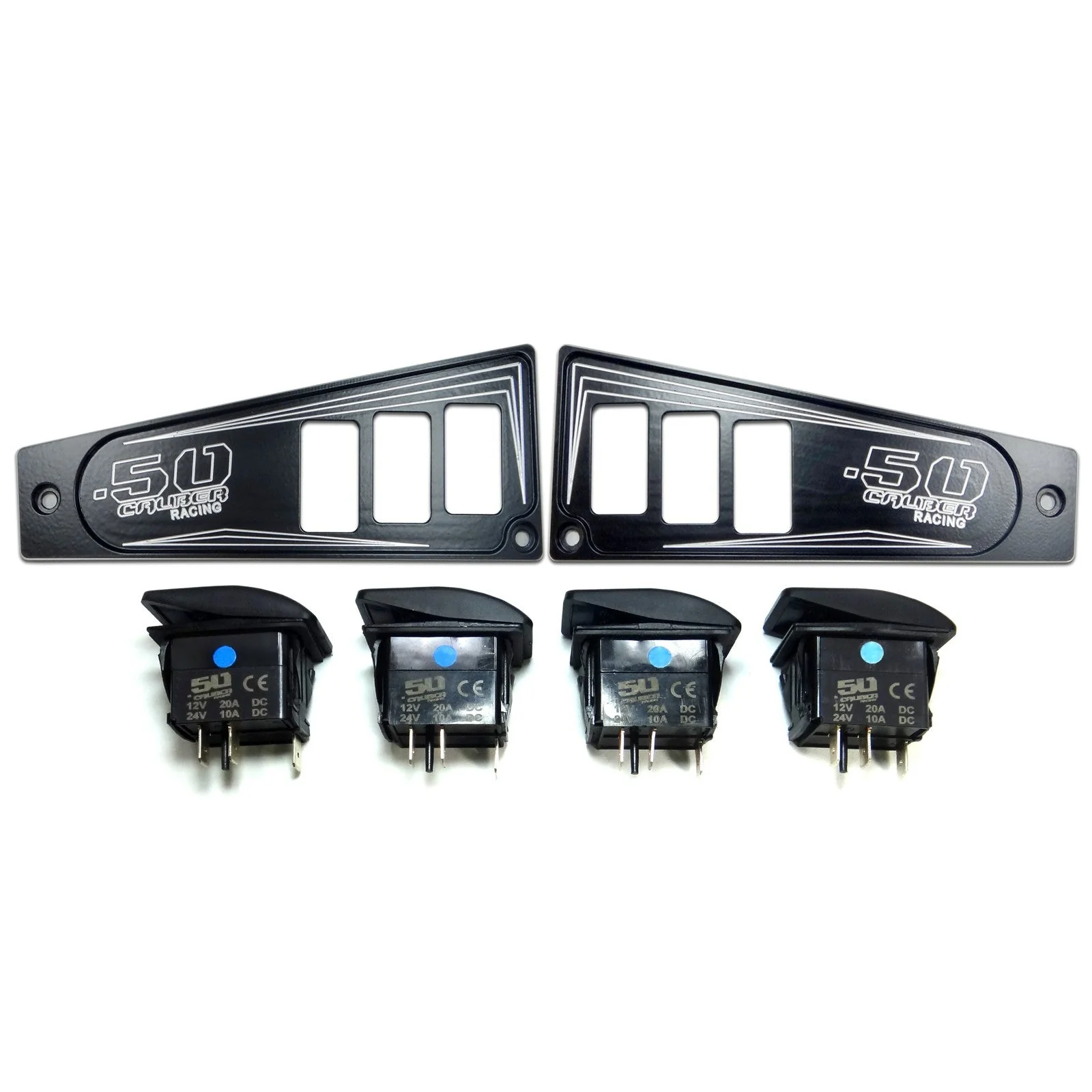 Polaris RZR XP1000 Ride Command 6-Switch CNC Billet Dash Panel - Multiple Colors + Optional Switches (2017+) - Image 35