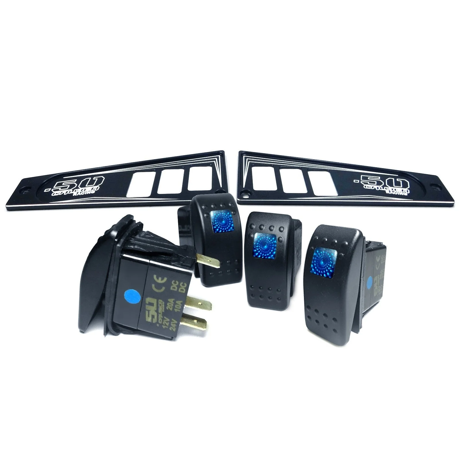 Polaris RZR XP1000 Ride Command 6-Switch CNC Billet Dash Panel - Multiple Colors + Optional Switches (2017+) - Image 38