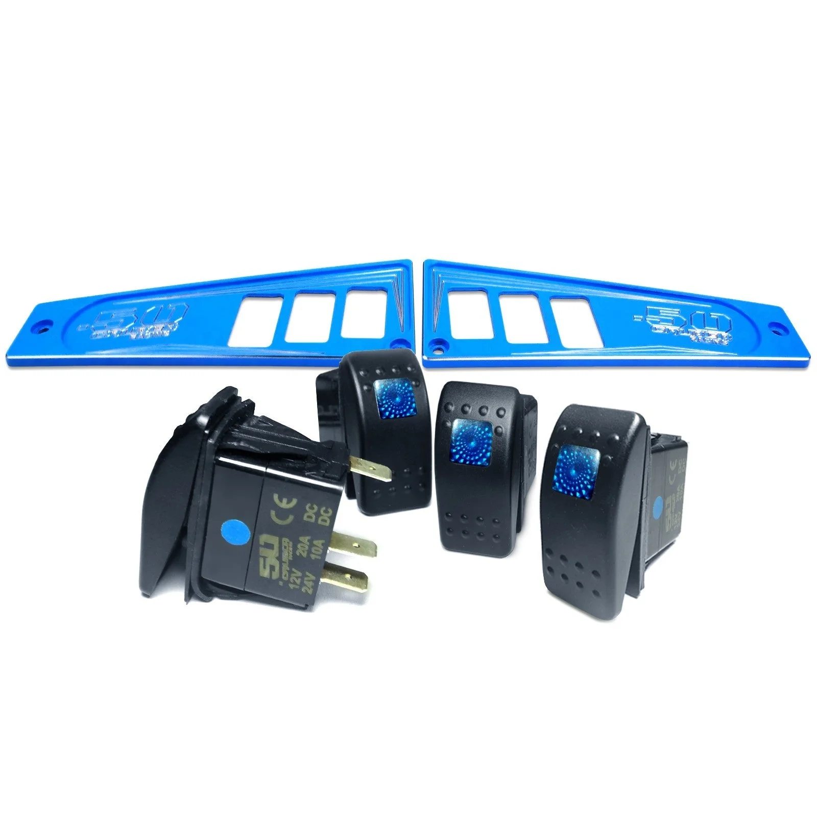 Polaris RZR XP1000 Ride Command 6-Switch CNC Billet Dash Panel - Multiple Colors + Optional Switches (2017+) - Image 85