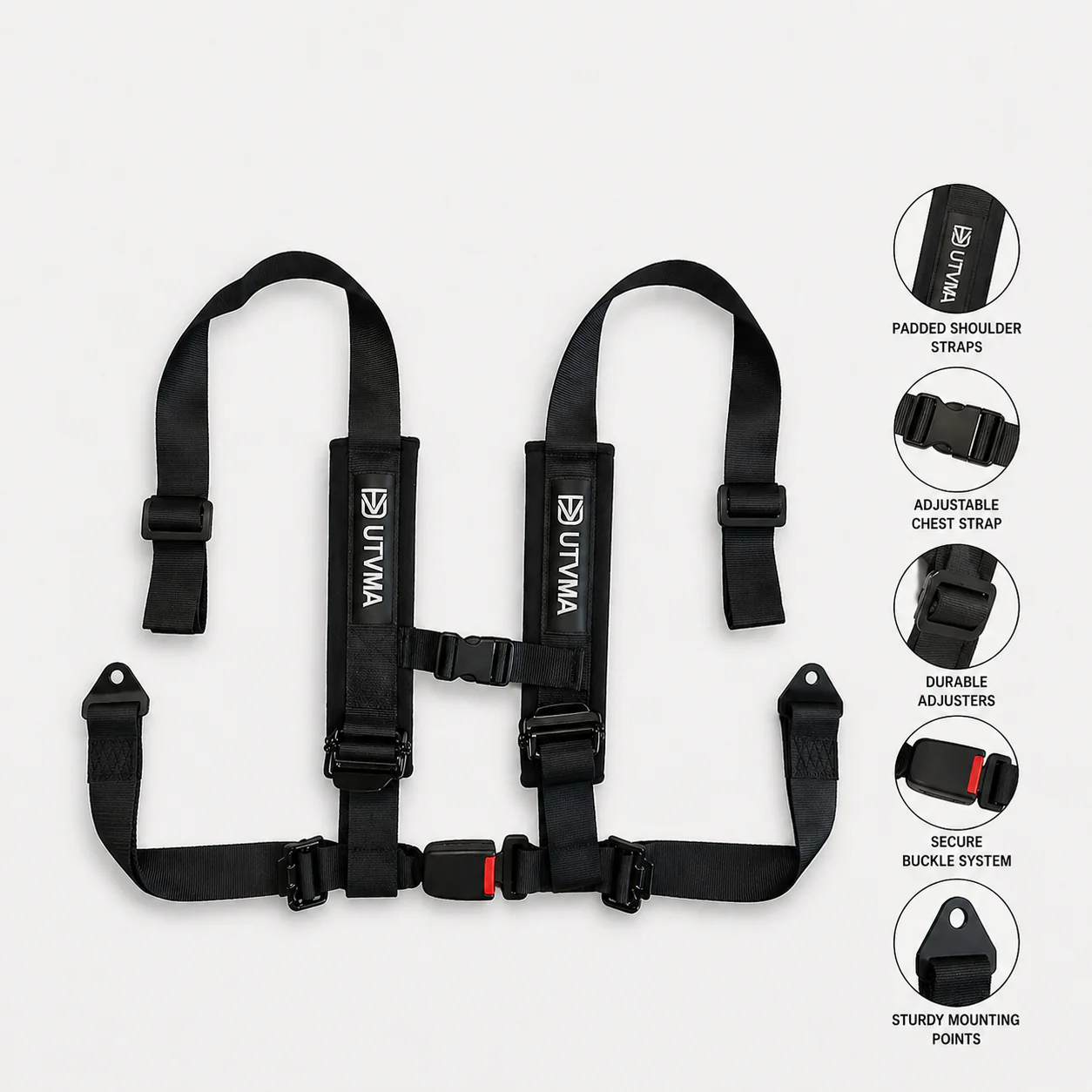 RZR 1000 Bump Seat with Harness - Fits 2014-2023 Models - Image 16