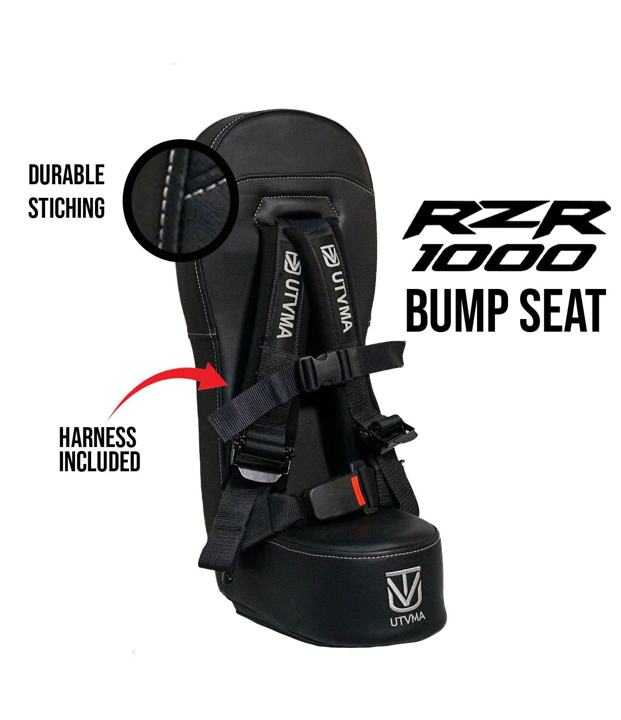 RZR 1000 Bump Seat with Harness - Fits 2014-2023 Models - Image 7