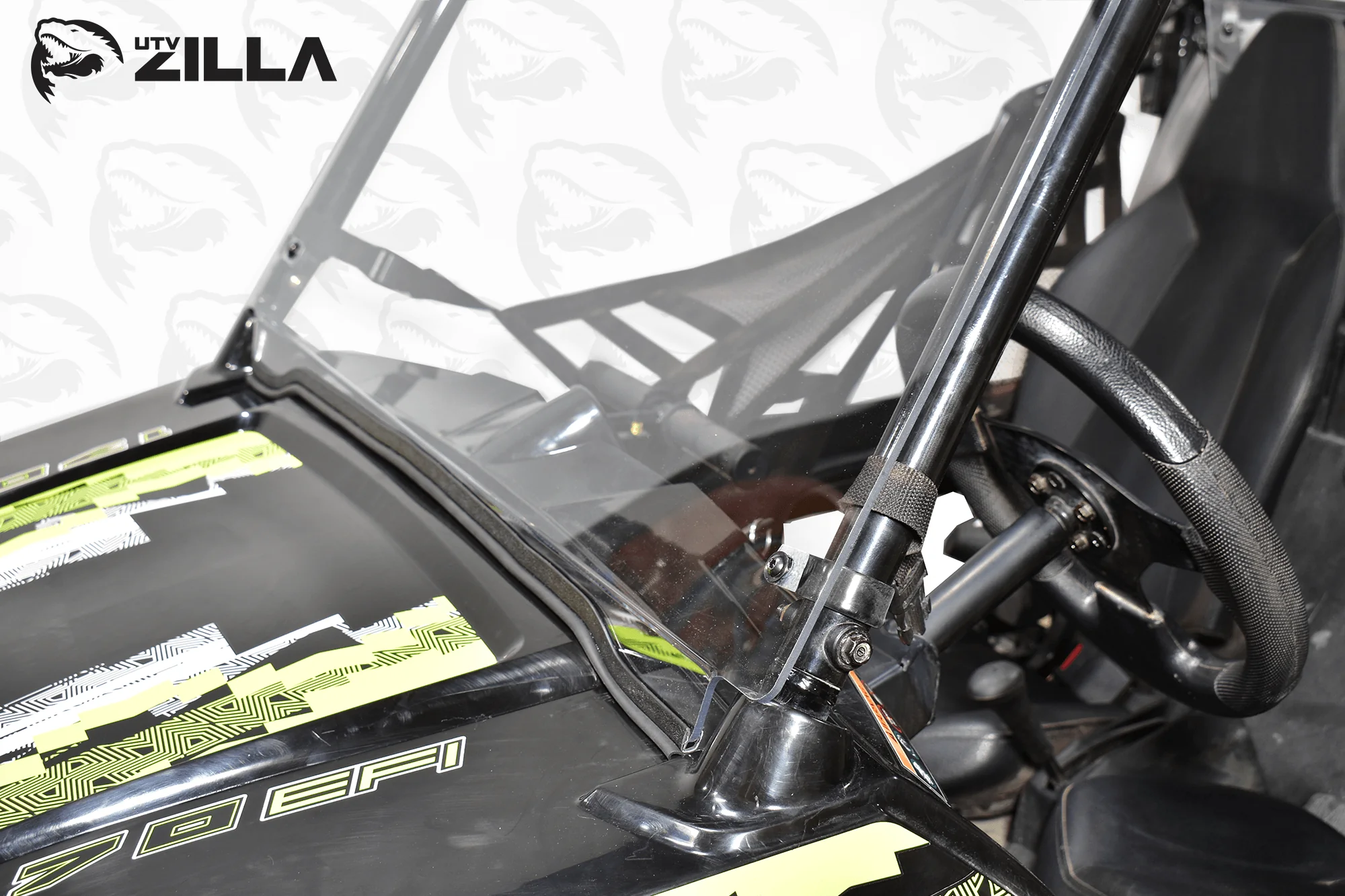 RZR 170 Full Clear Polycarbonate Windshield - Image 3