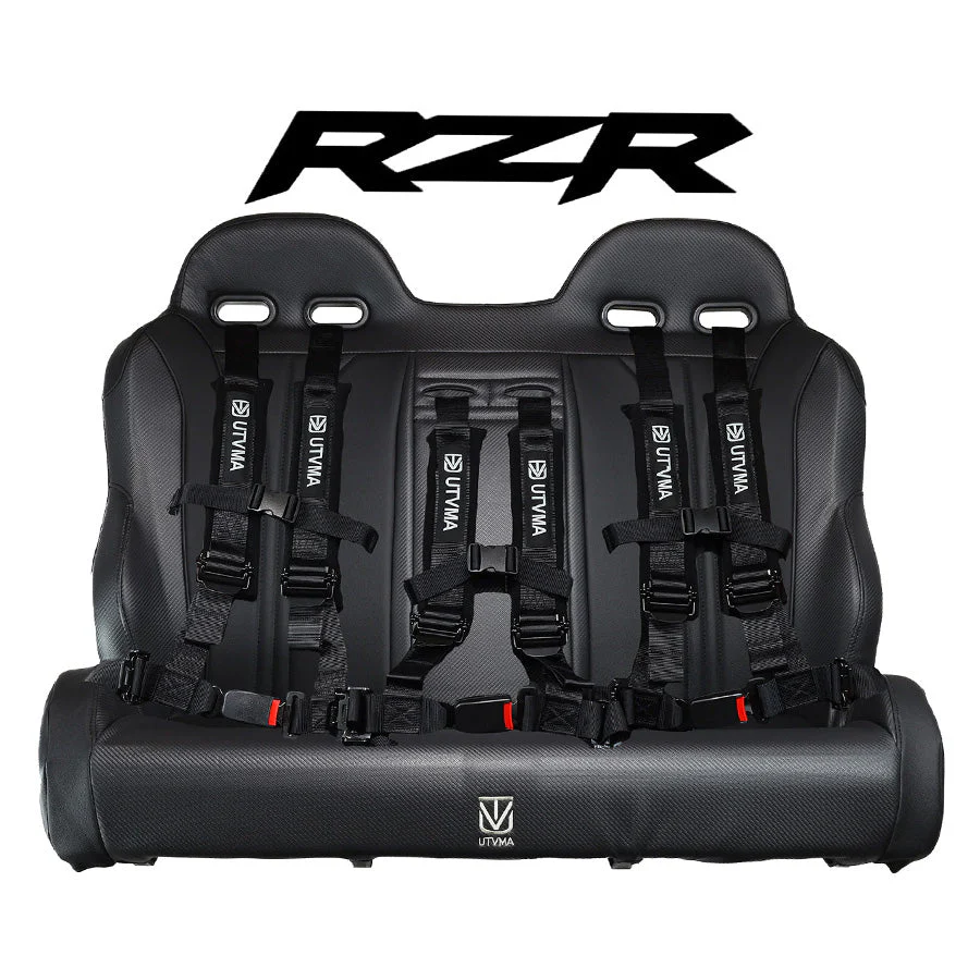 RZR 900/800 Rear Bench Seat w/ 4-Point Harnesses (2010-2014) - Image 3