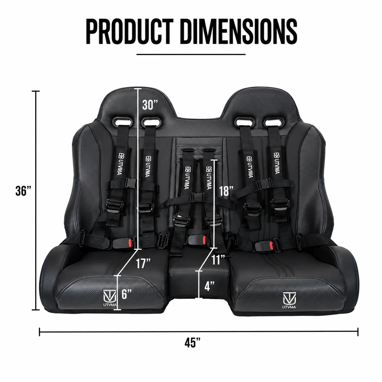 RZR Trail and RZR S Front Bench Seat W Harnesses - Extreme Comfort + Easy Access (2015-2025) - Image 13