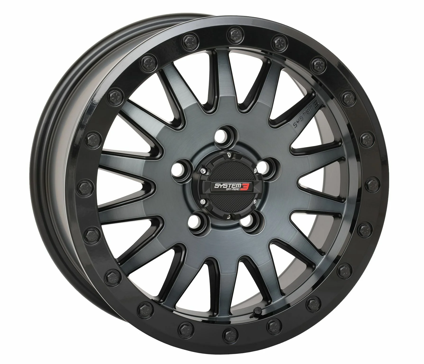 SYSTEM 3 SB8 WHEEL 15X7 5+2 (+38MM) 5/4.5 MATTE BRUSHED GREY