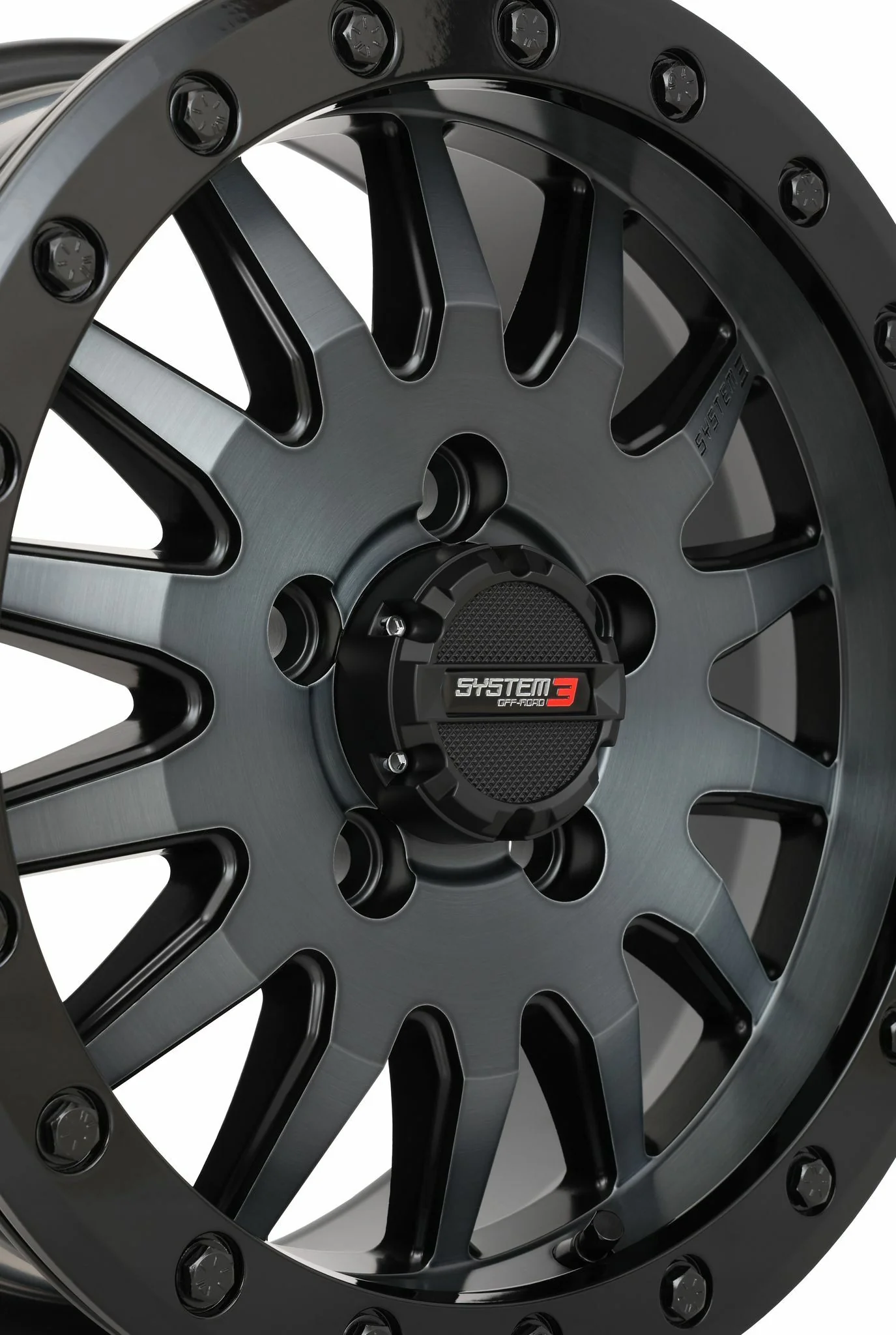SYSTEM 3 SB8 WHEEL 15X7 5+2 (+38MM) 5/4.5 MATTE BRUSHED GREY - Image 2