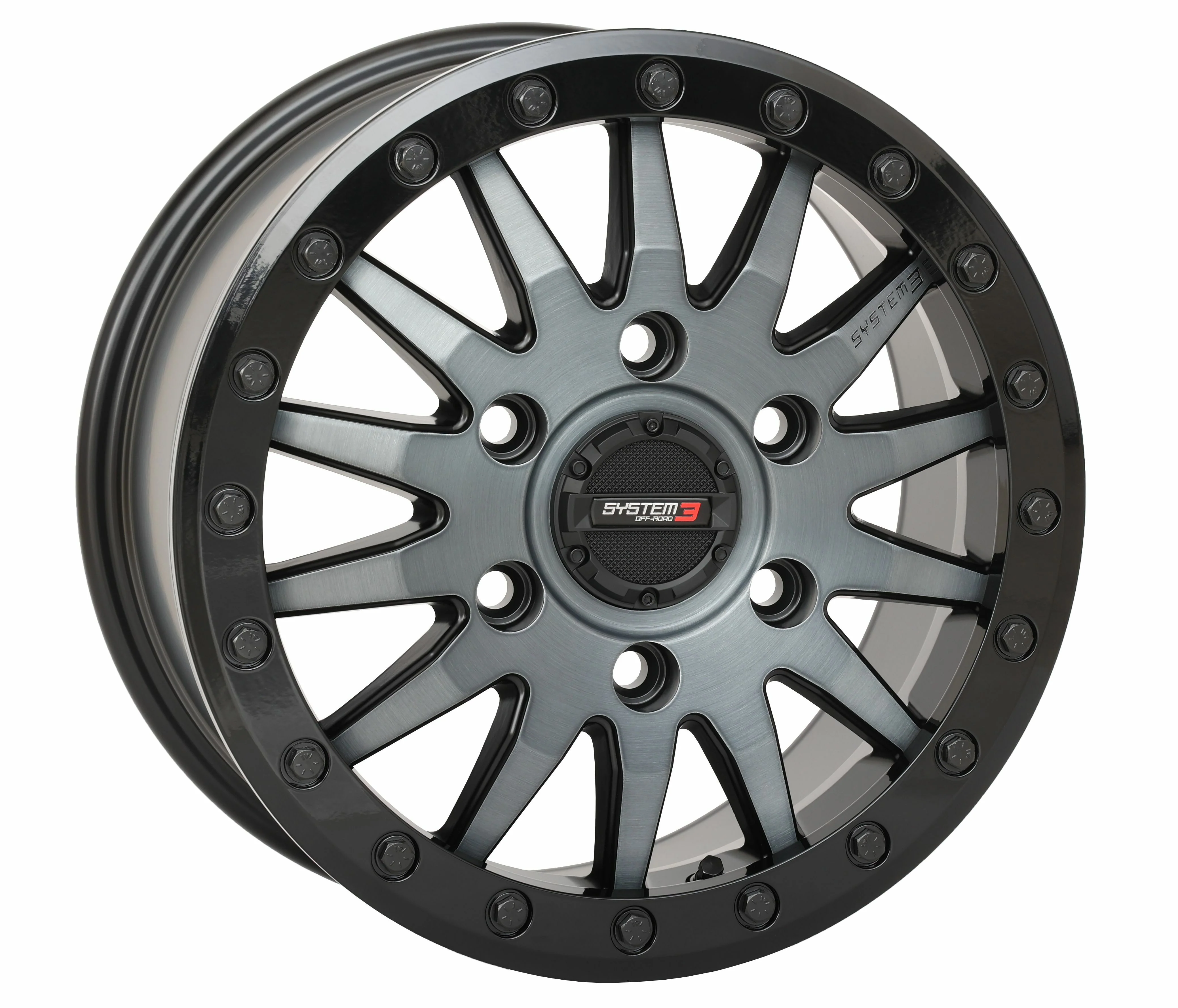 SYSTEM 3 SB8 WHEEL 15X7 6+1 (+68MM) 6/5.5 MATTE BRUSHED GREY