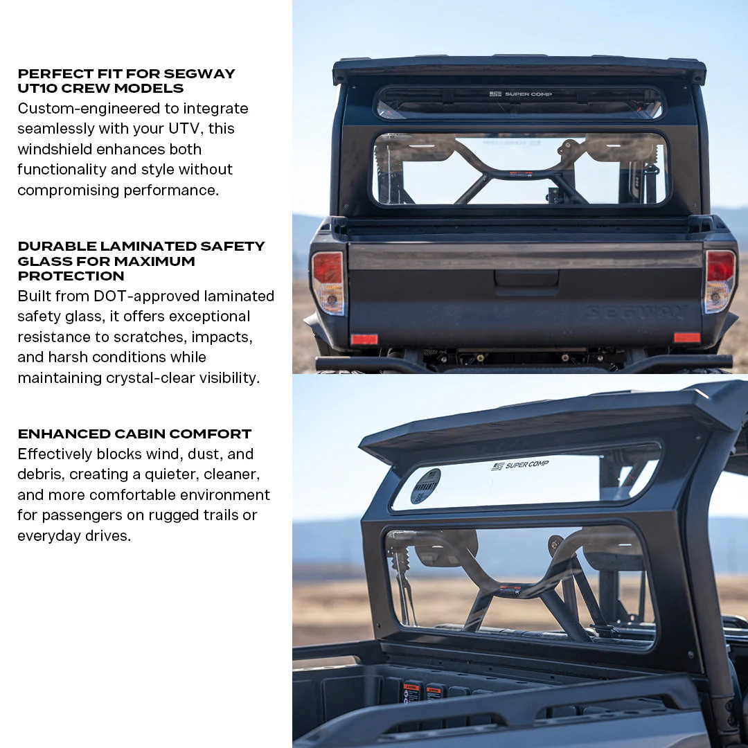 Segway UT10 Crew Rear Windshield - Image 3