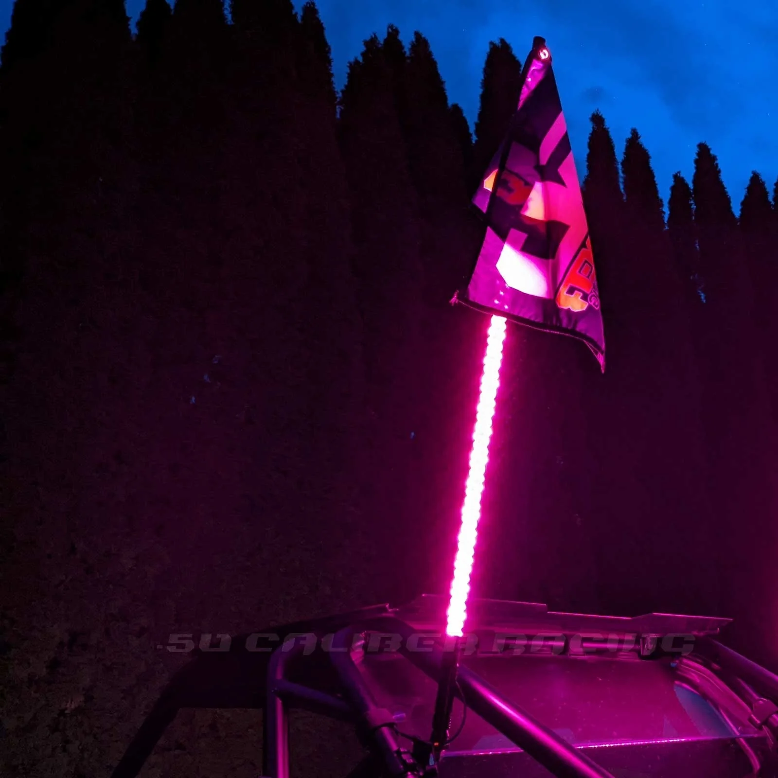 Single 50 Cal LED Lighted Whip with Bluetooth App Control - Image 9