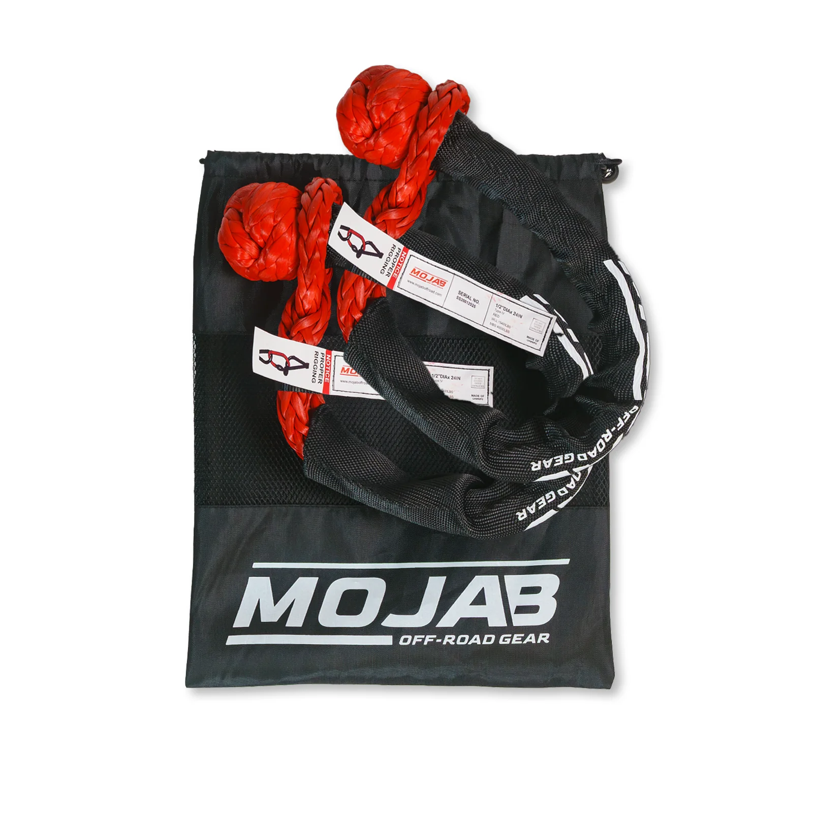 Soft Shackle 1/2'' x 24” with sleeve and bag (Set of 2 Shackles) (Lifetime Warranty) - Image 2