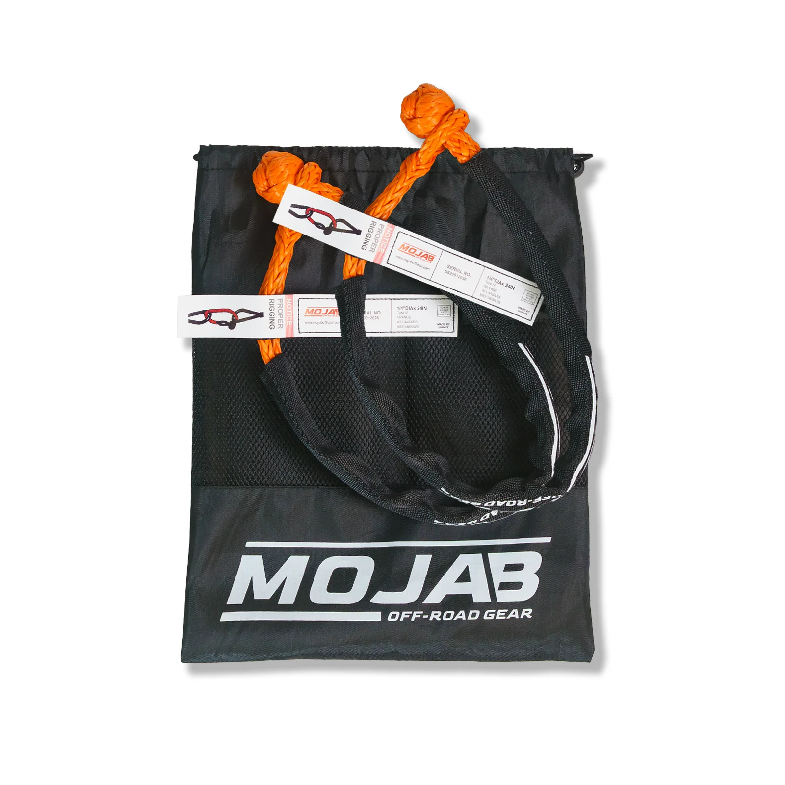 Soft Shackle 1/4'' x 24'' with sleeve and bag (Set of 2 Shackles) (Lifetime Warranty) - Image 4