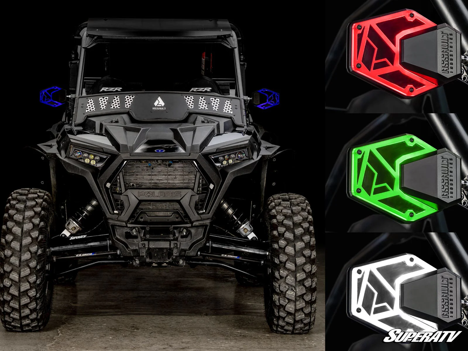 Assault Industries LED Lighted B2C Convex Side Mirrors - Image 4