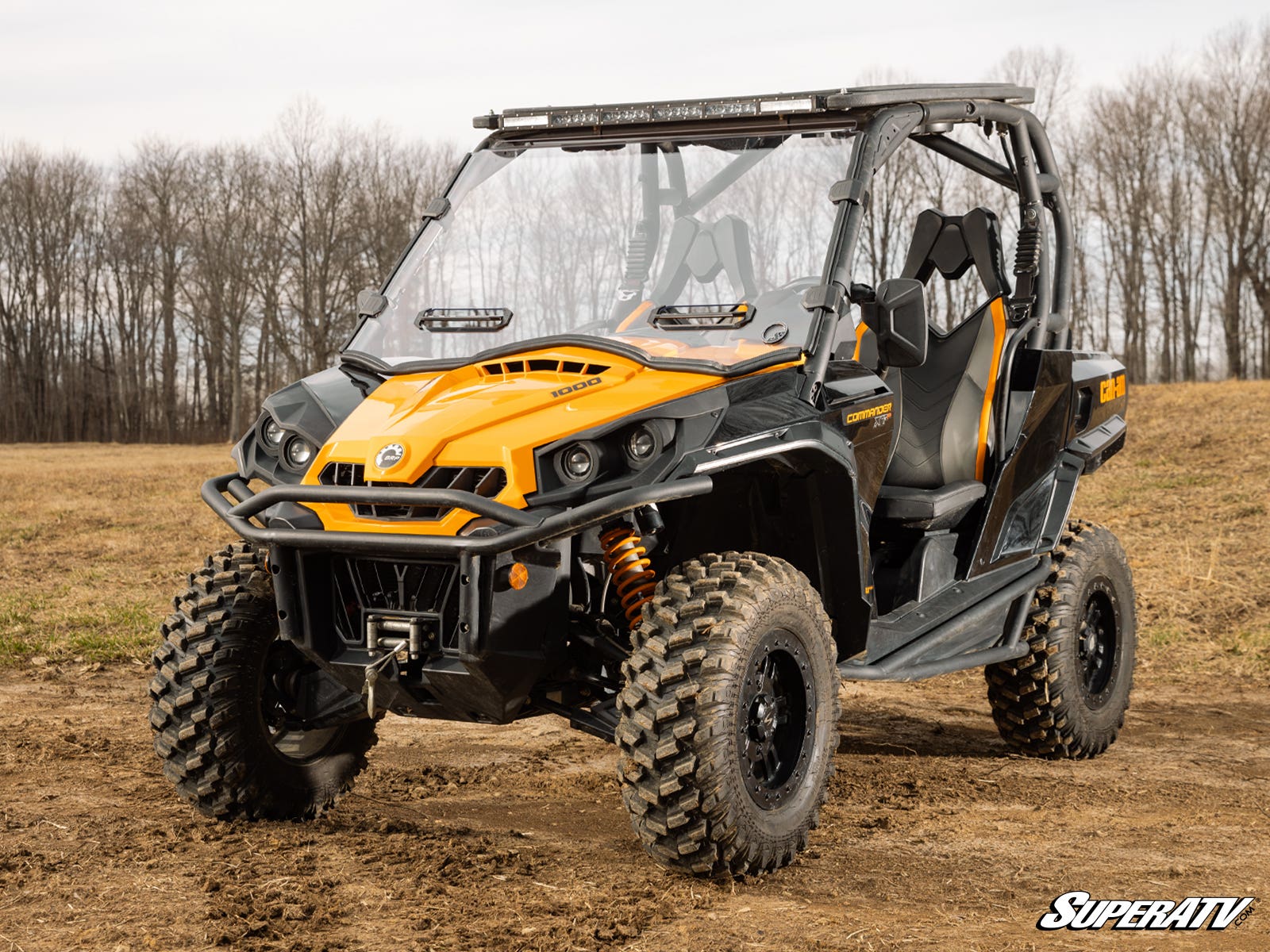 Can-Am Commander Scratch Resistant Vented Full Windshield - Image 2