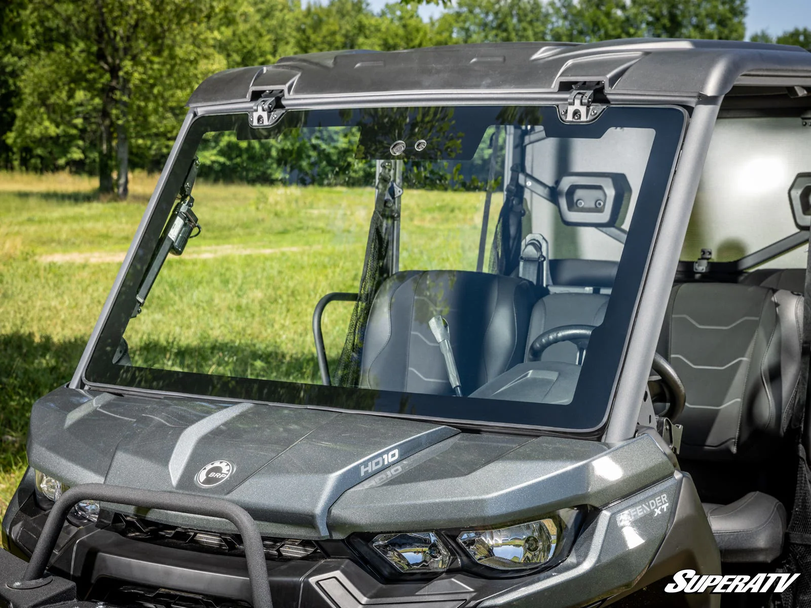 Can-Am Defender HD11 MaxDrive Power Flip Glass Windshield - Image 6