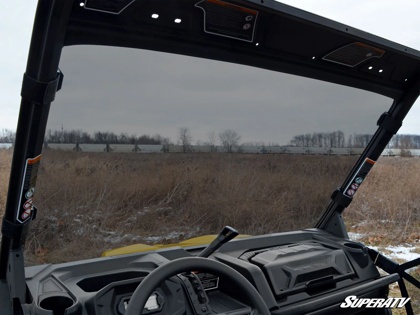 Can-Am Defender Scratch Resistant Full Windshield - Image 4