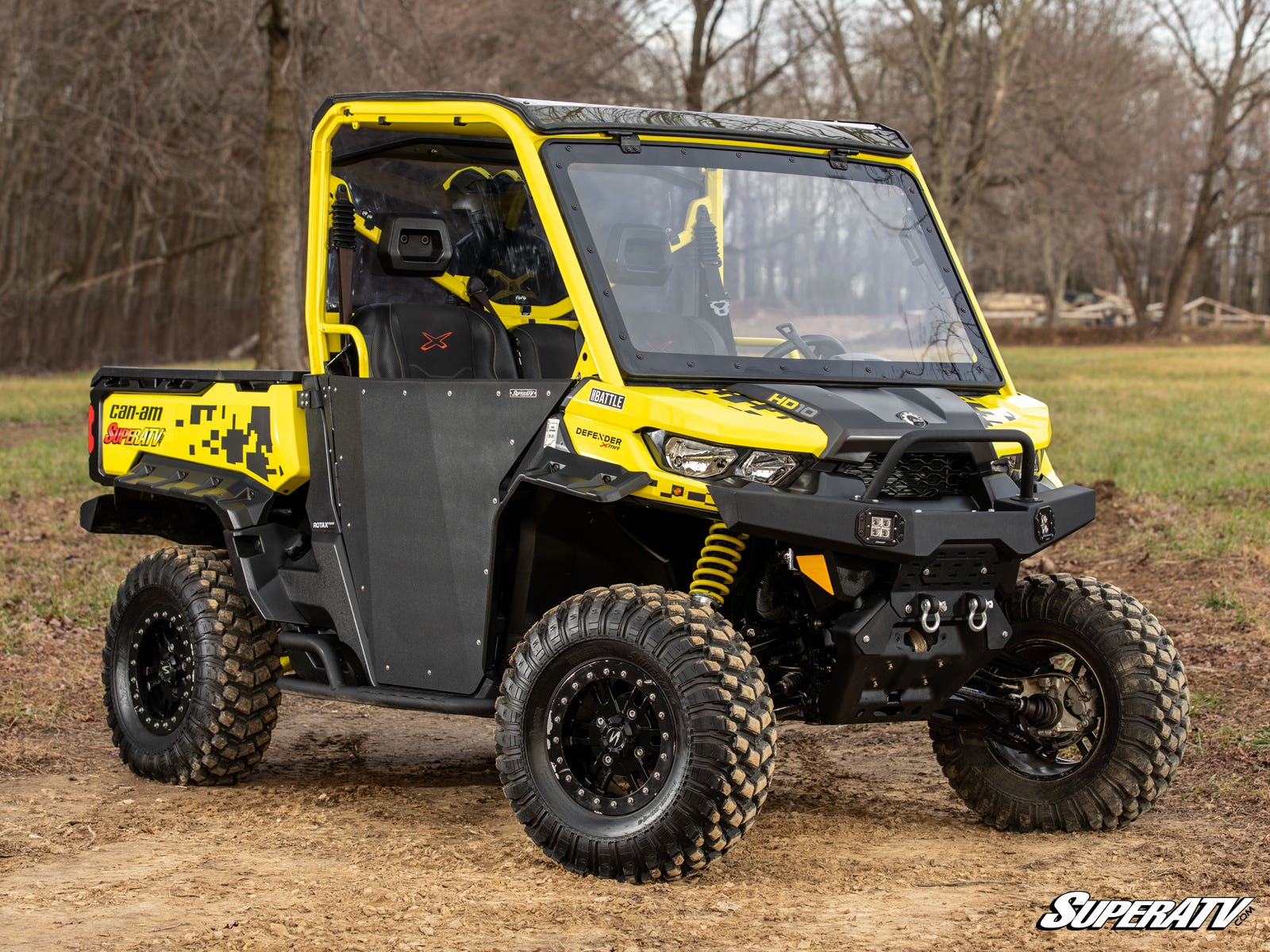 Can-Am Defender HD5 MaxDrive Power Flip Windshield - Image 5