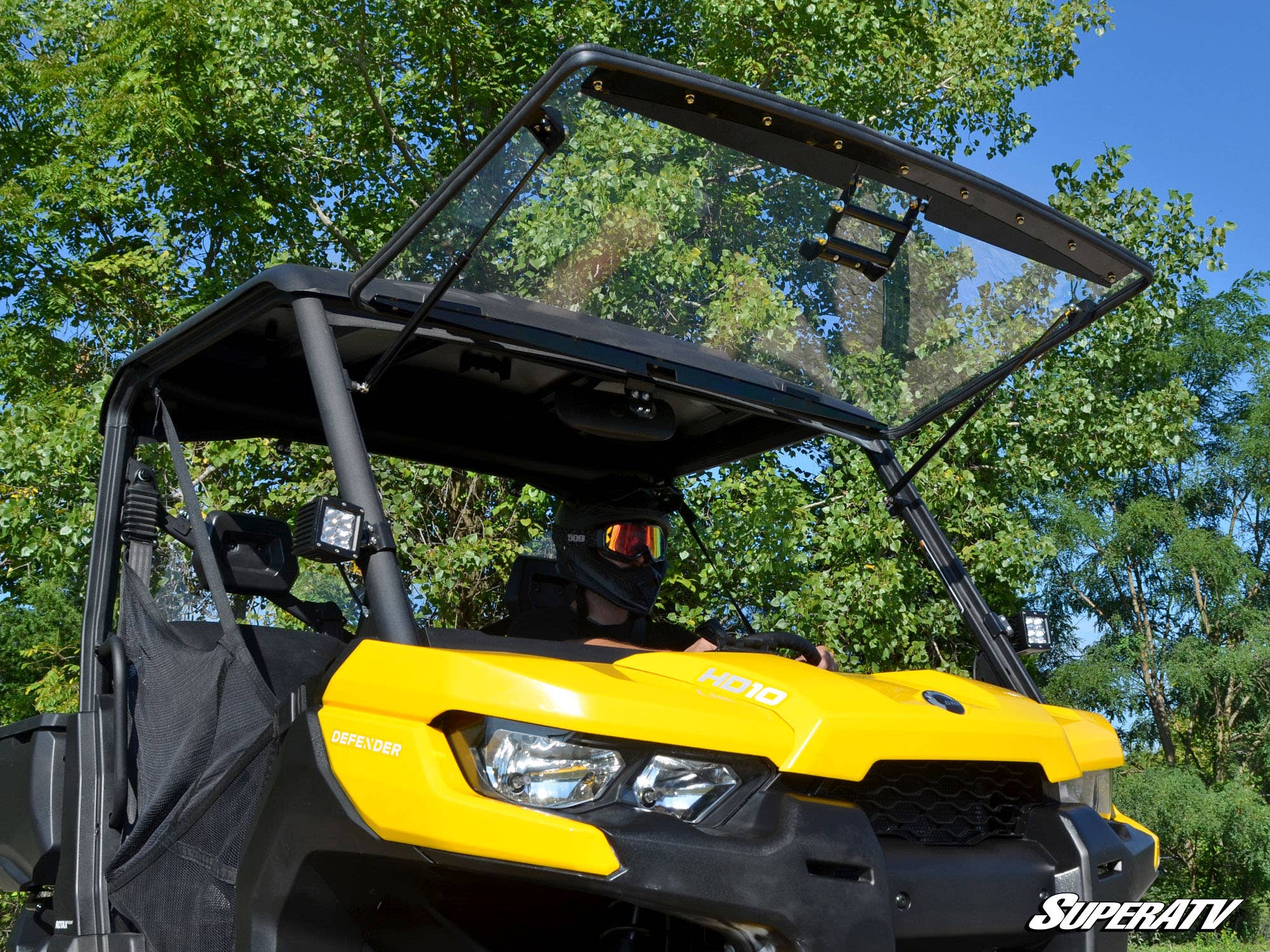 Can-Am Defender HD9 Flip Windshield - Image 4