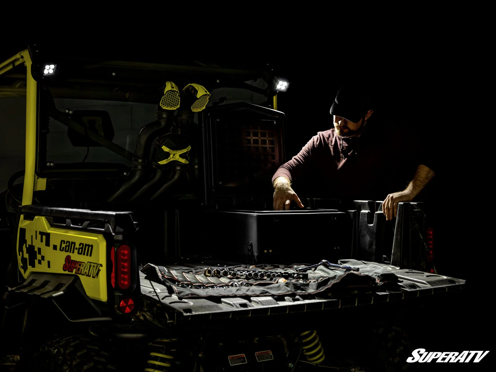 Can-Am Defender Rear-Facing LED Cube Lights - Image 4