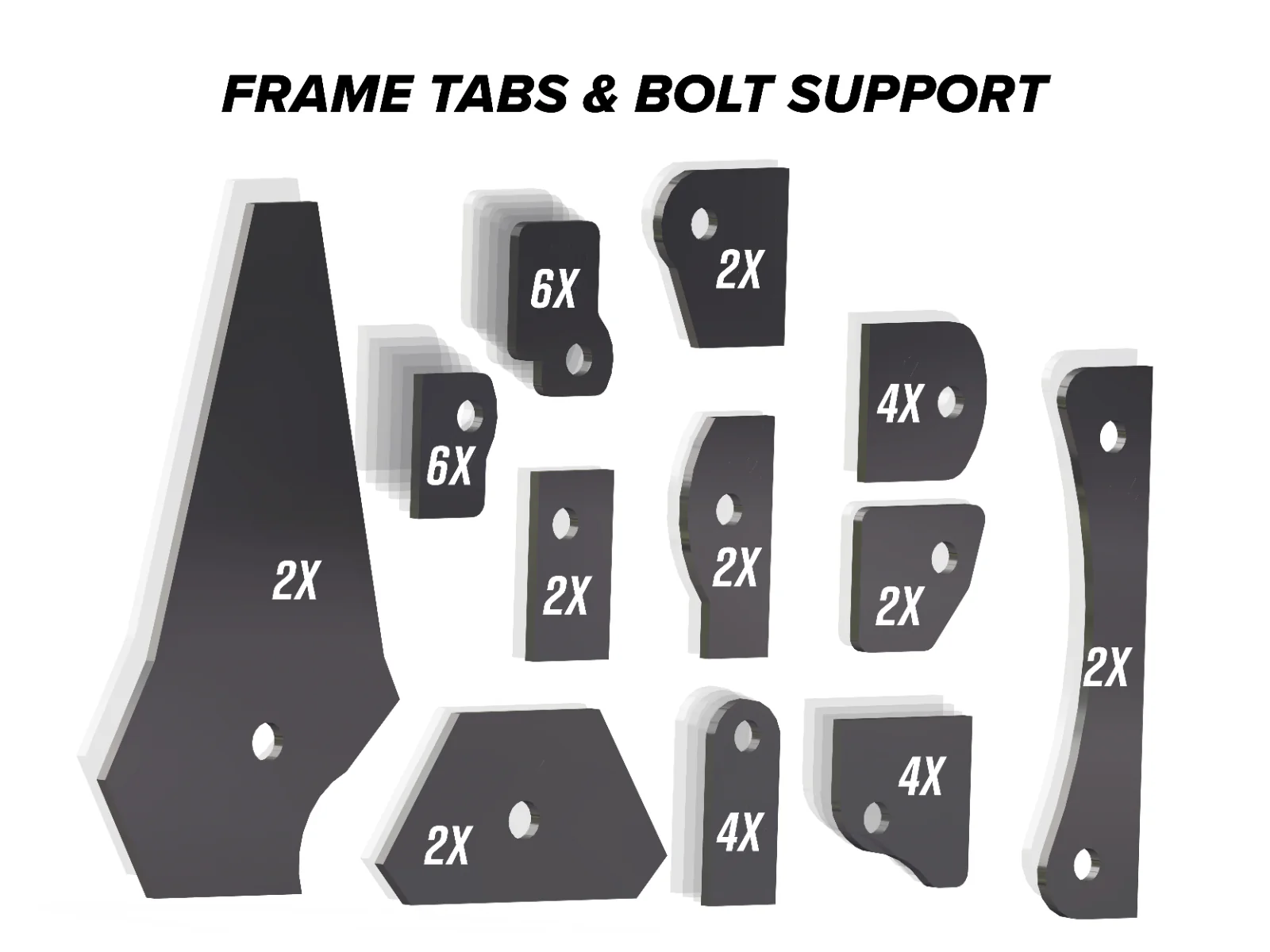 Can-Am Defender Weld-In Gusset Kit - Image 2